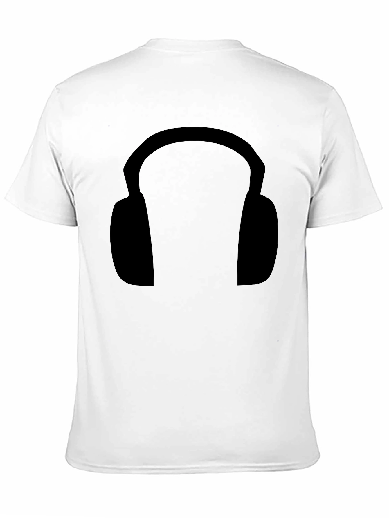 Black Headphone Graphic Tee - Stylish & Comfortable