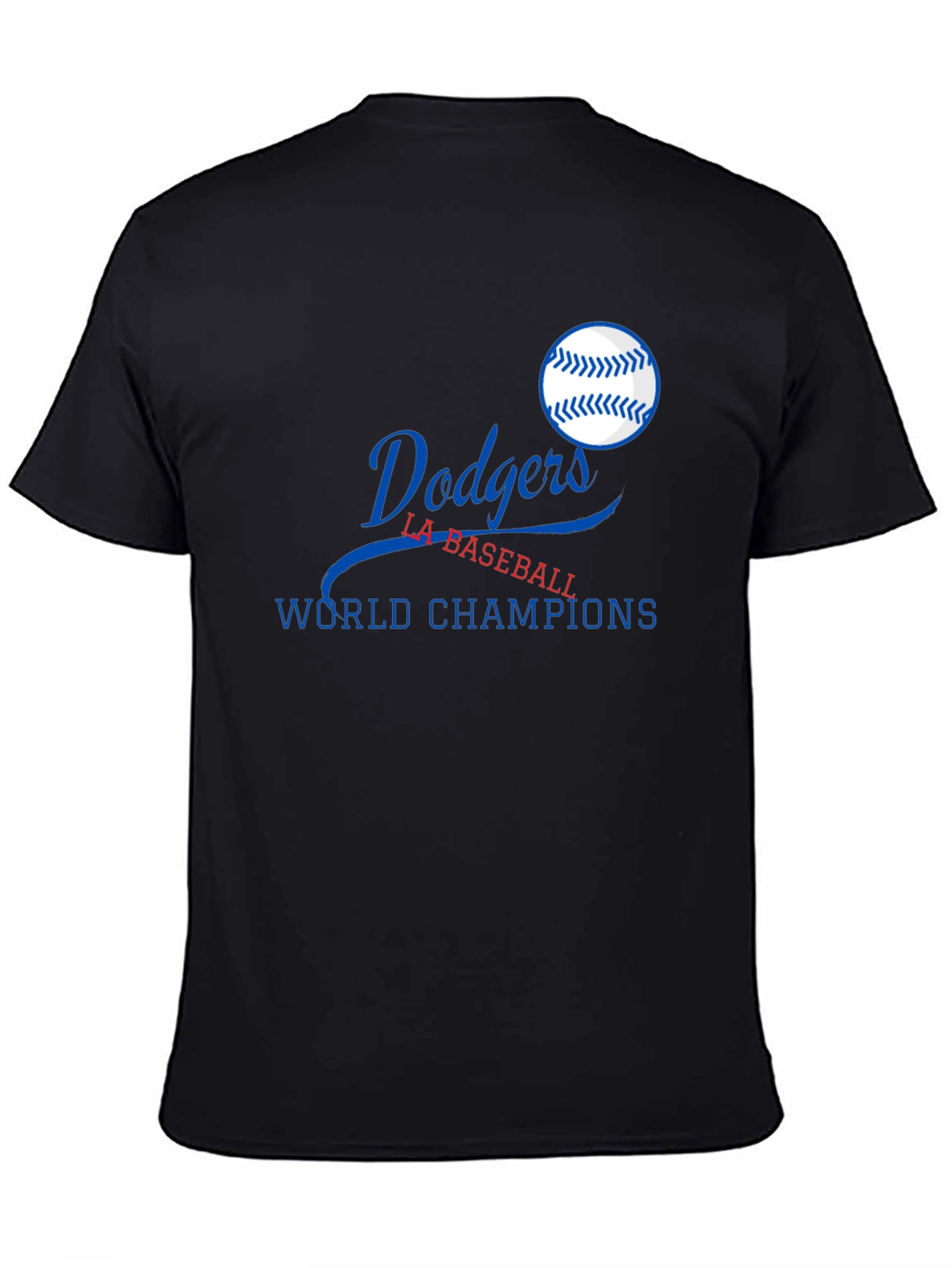 Dodgers Baseball World Champions Black T-Shirt