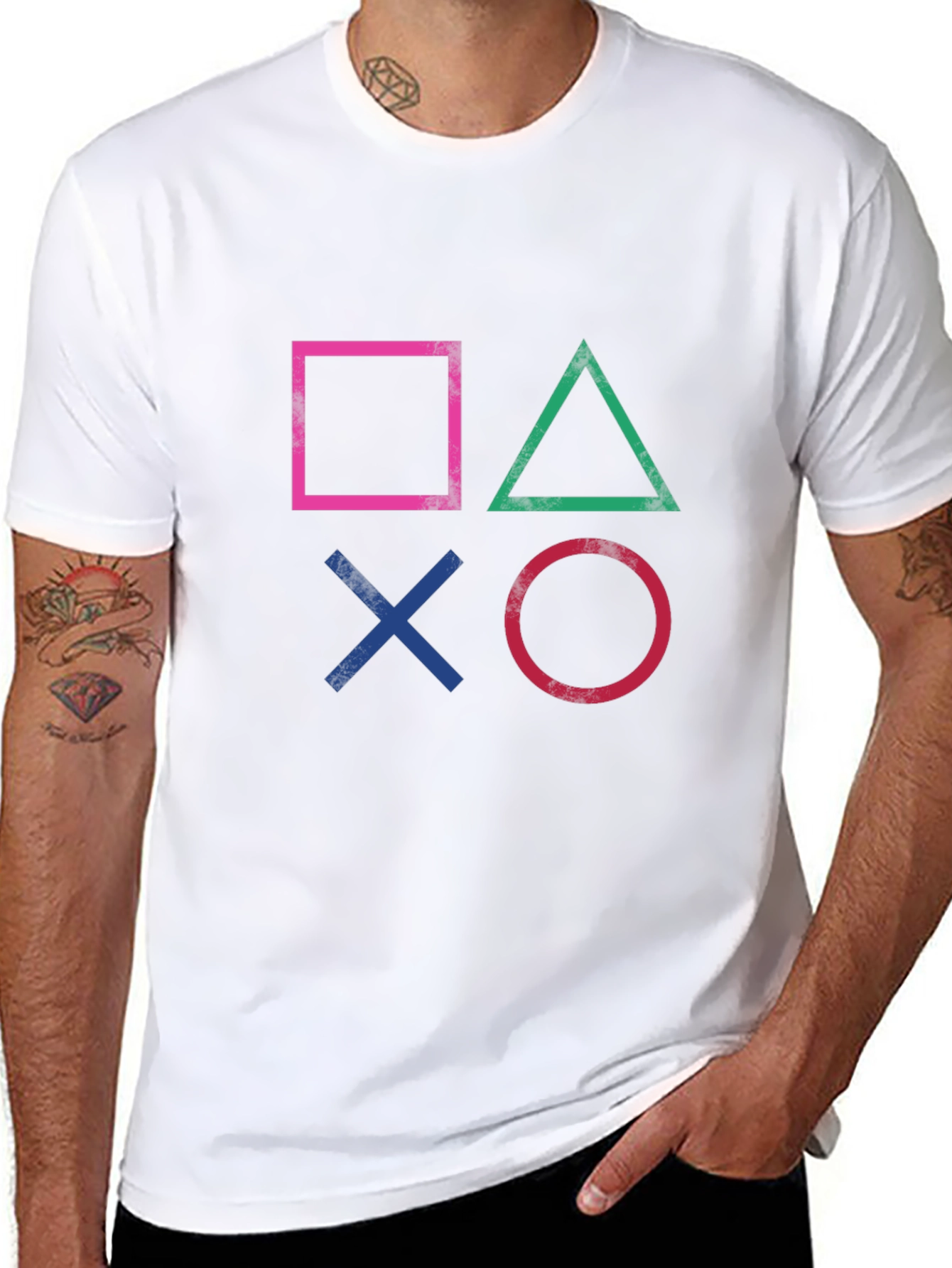 PlayStation Symbols Graphic Black T-Shirt