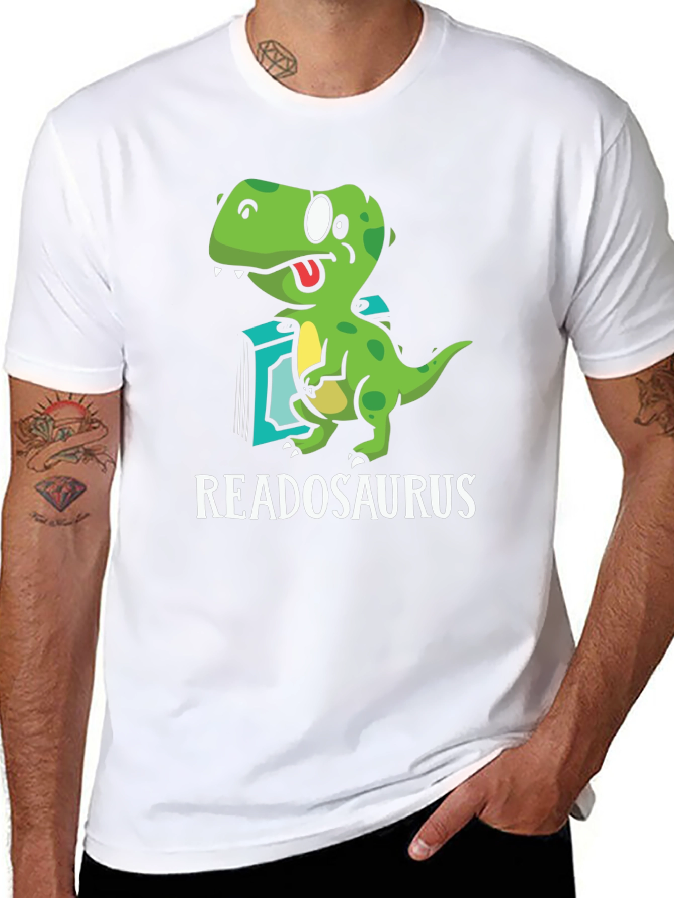 Readosaurus T-Shirt - Dinosaur Book Lover Tee