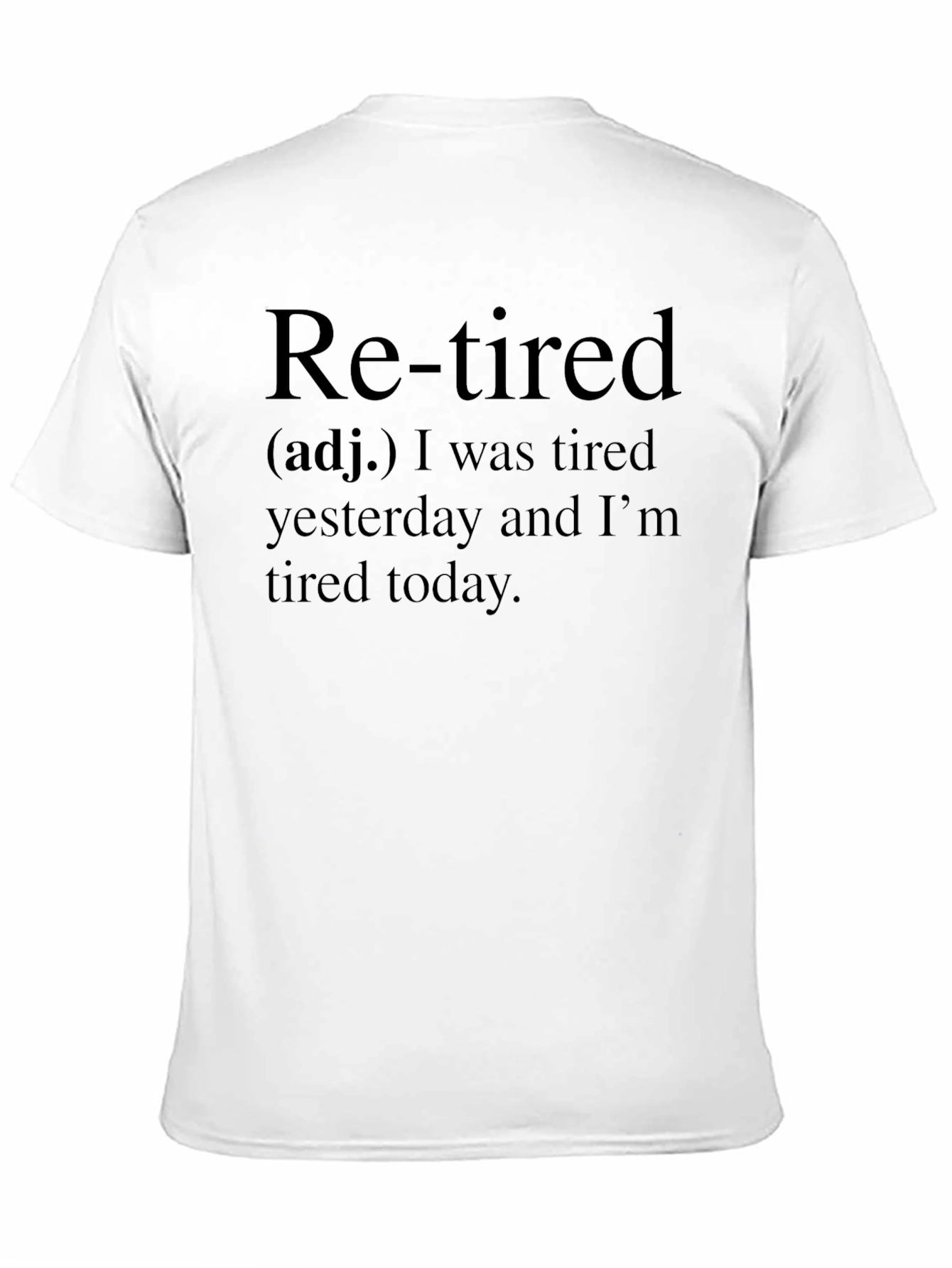 Retired Definition Black T-Shirt