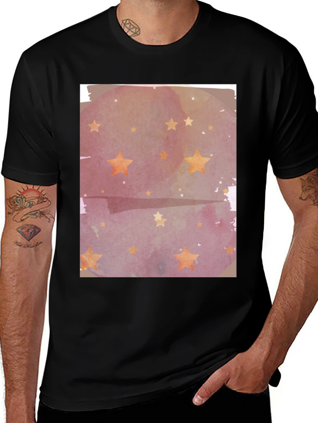 Starry Night Watercolor Tee