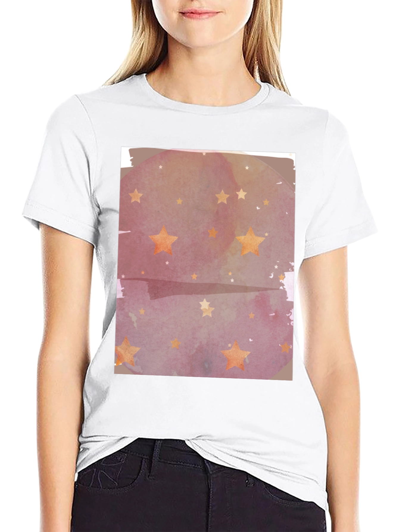 Starry Night Watercolor Tee