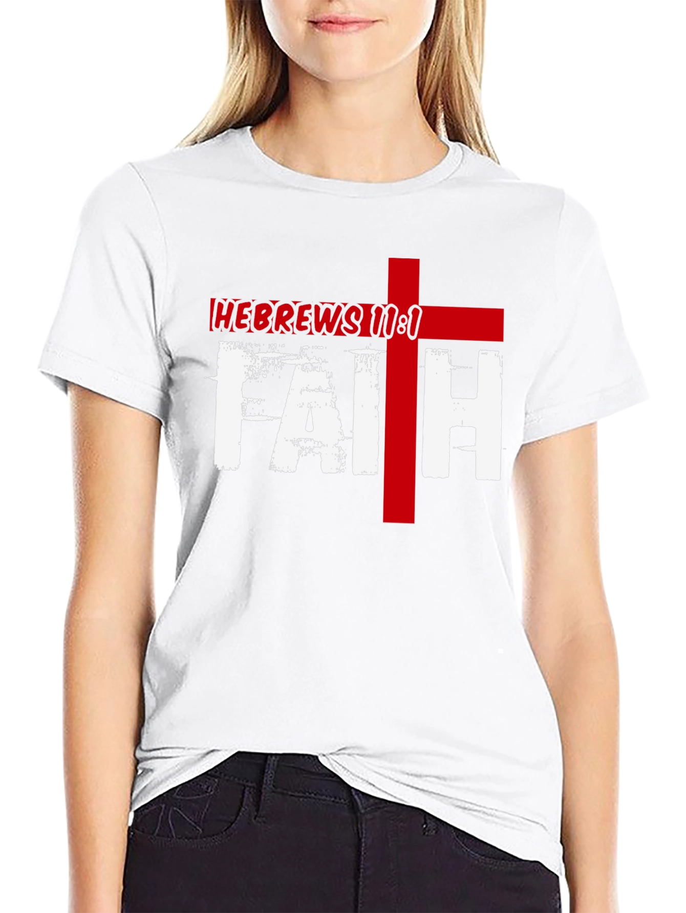 Faith Hebrews 11:1 Graphic Tee - Black Christian T-Shirt