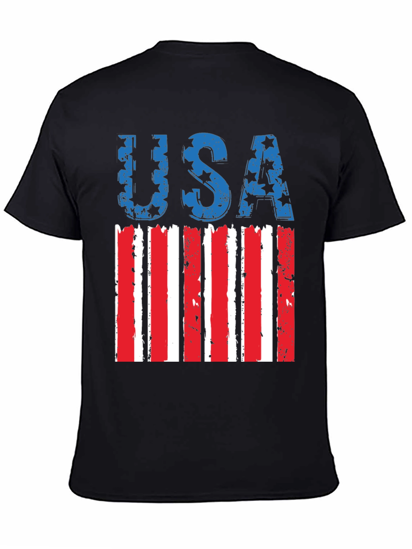 Patriotic USA Flag Graphic T-Shirt