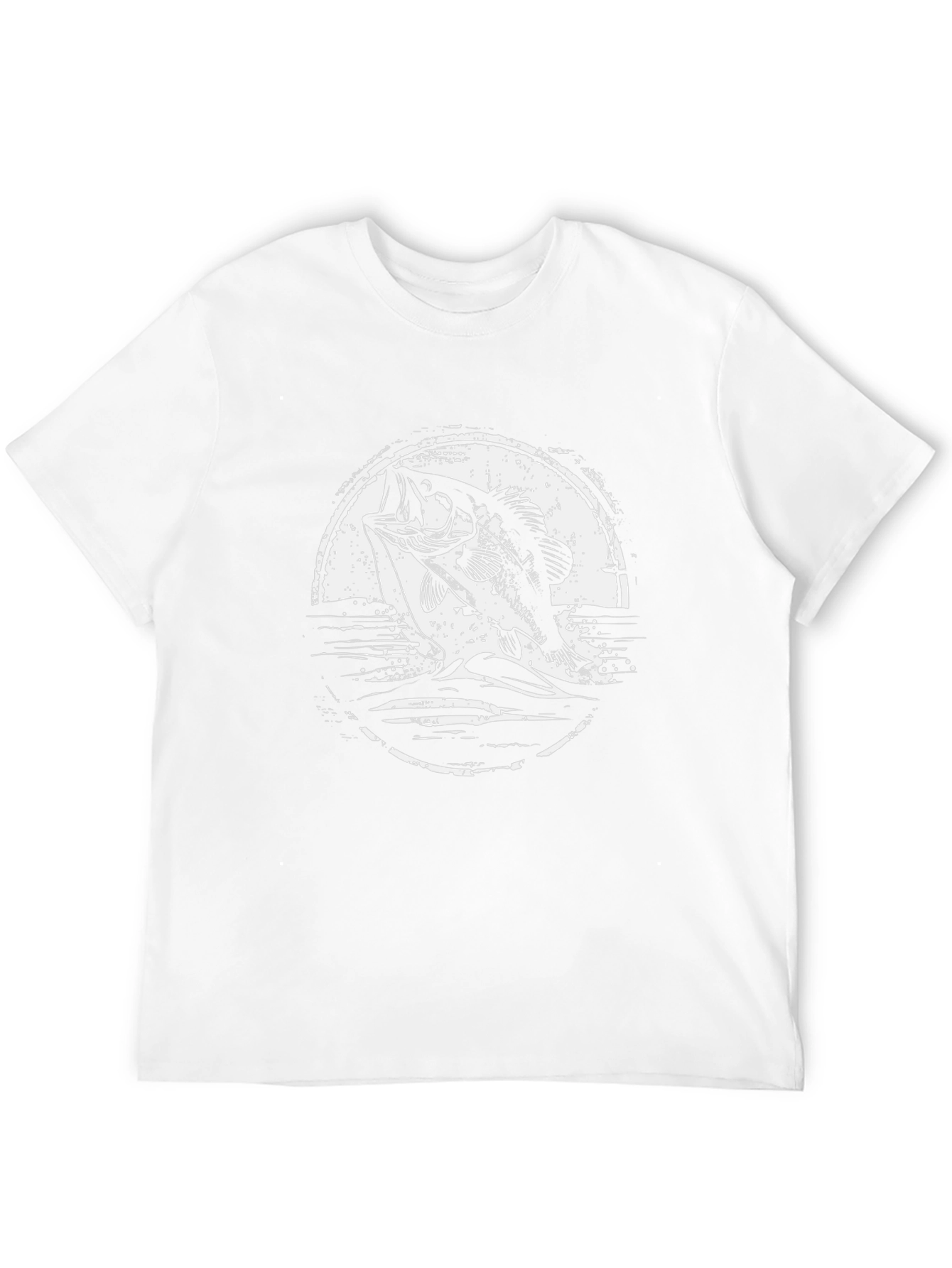 Bass Fishing Graphic Tee - Black