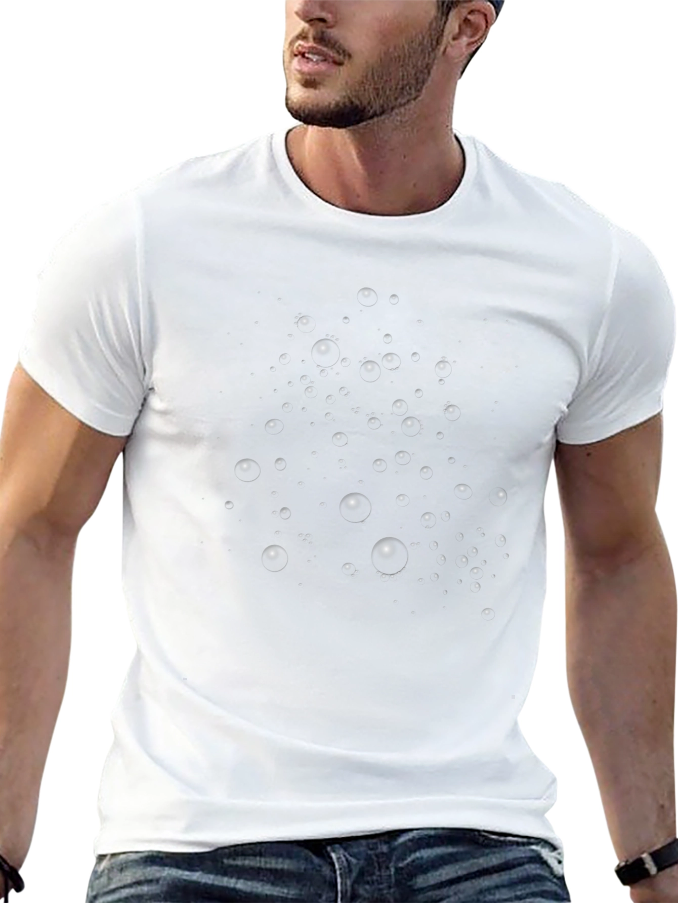 Starry Night Black T-Shirt - Celestial Design