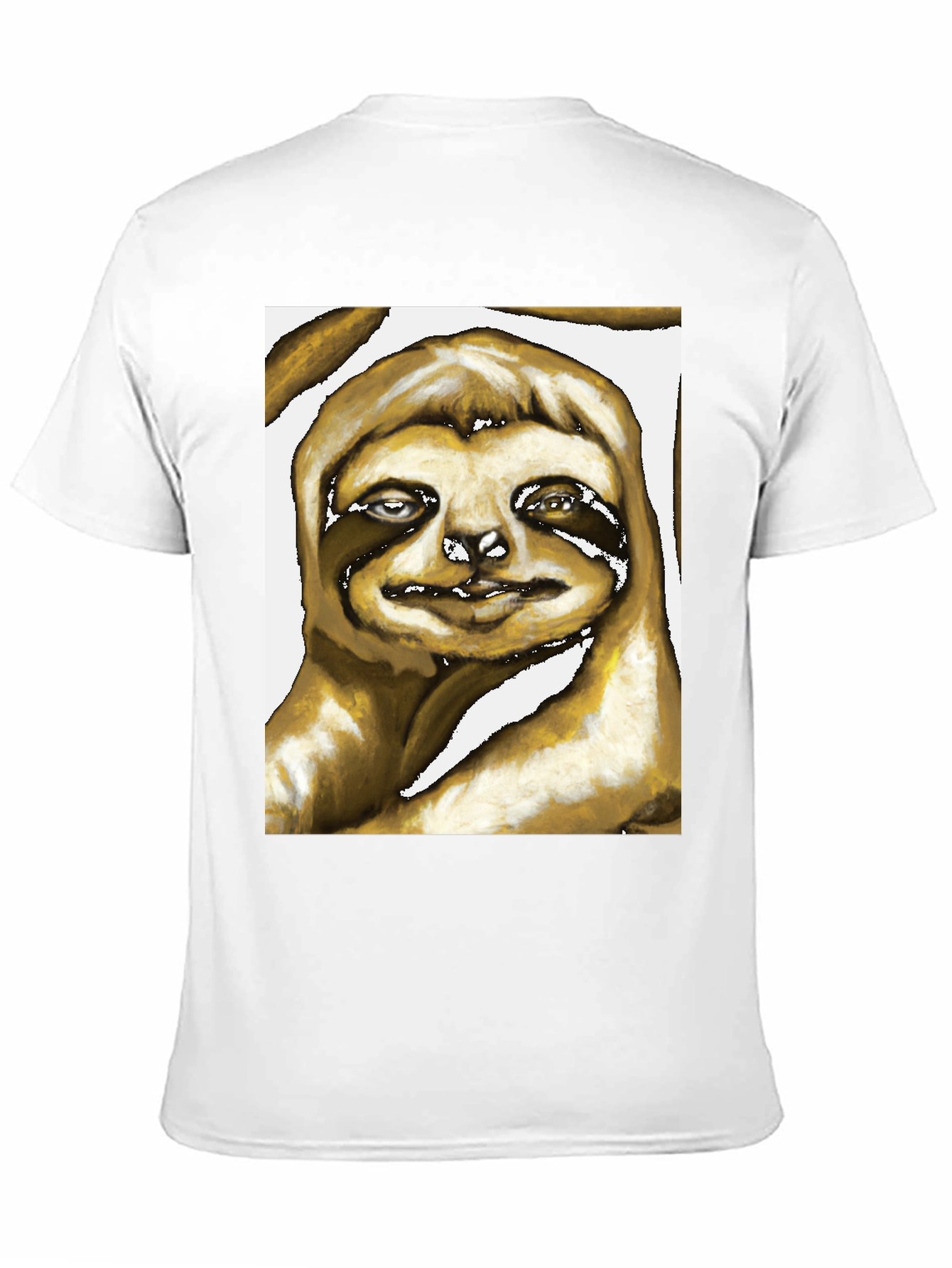 Sloth Art Graphic Print Tee