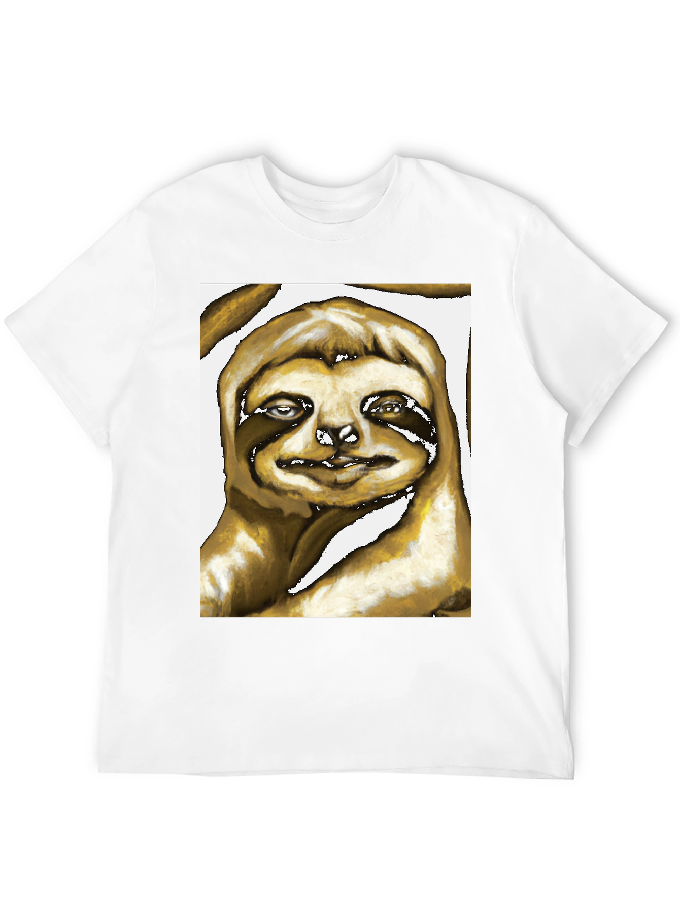Sloth Art Graphic Print Tee