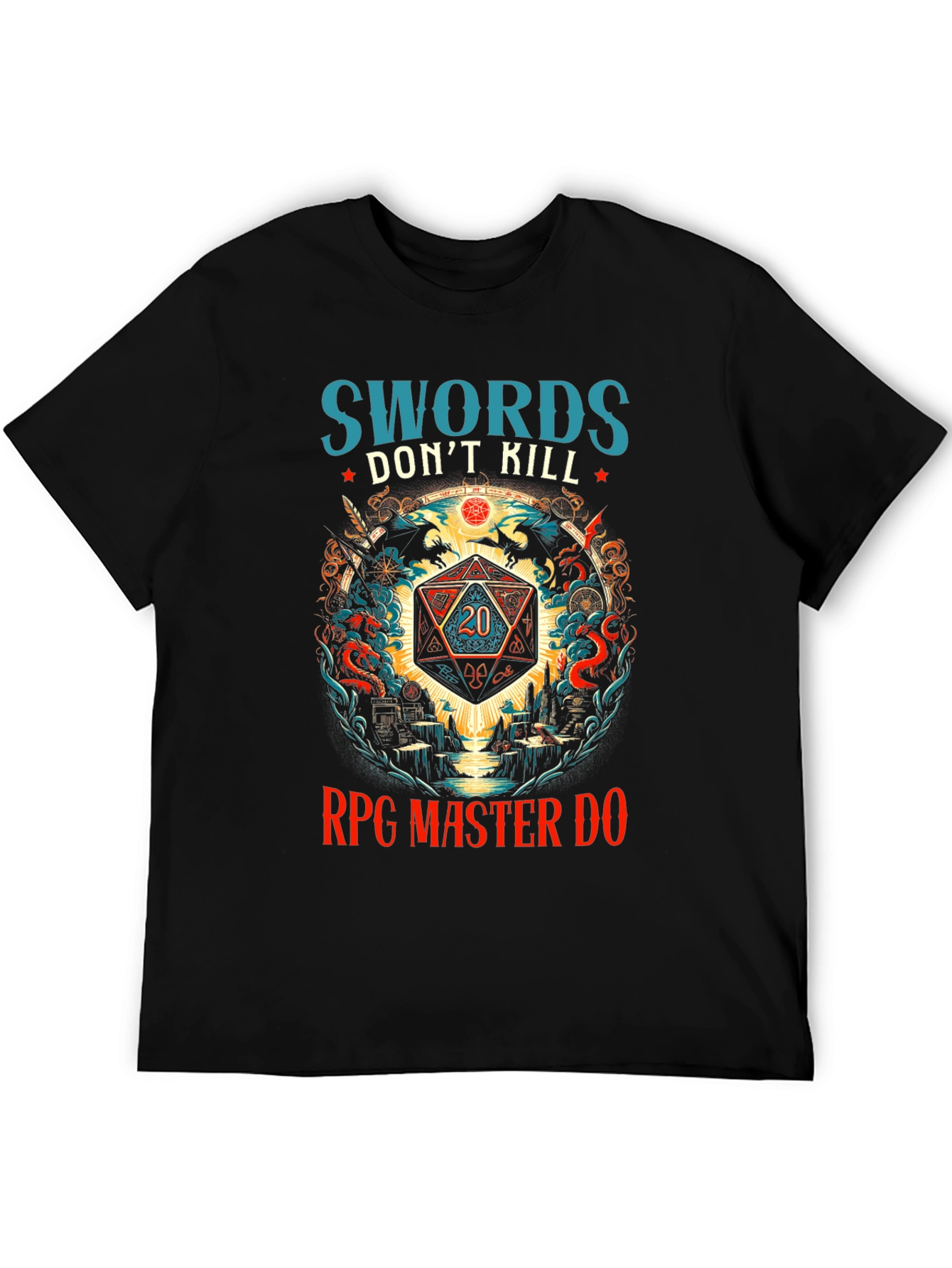 RPG Master Dice Graphic T-Shirt