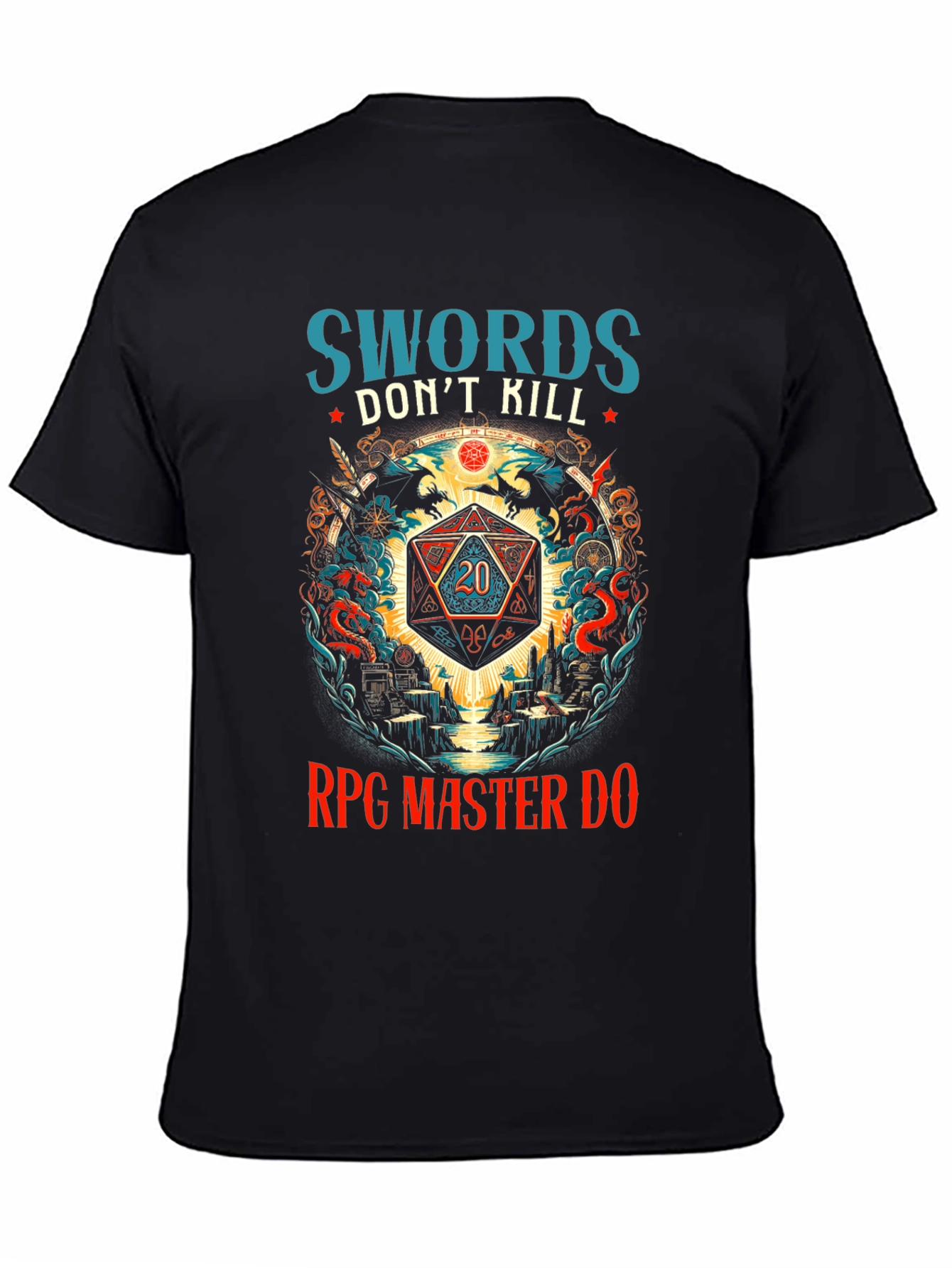 RPG Master Dice Graphic T-Shirt