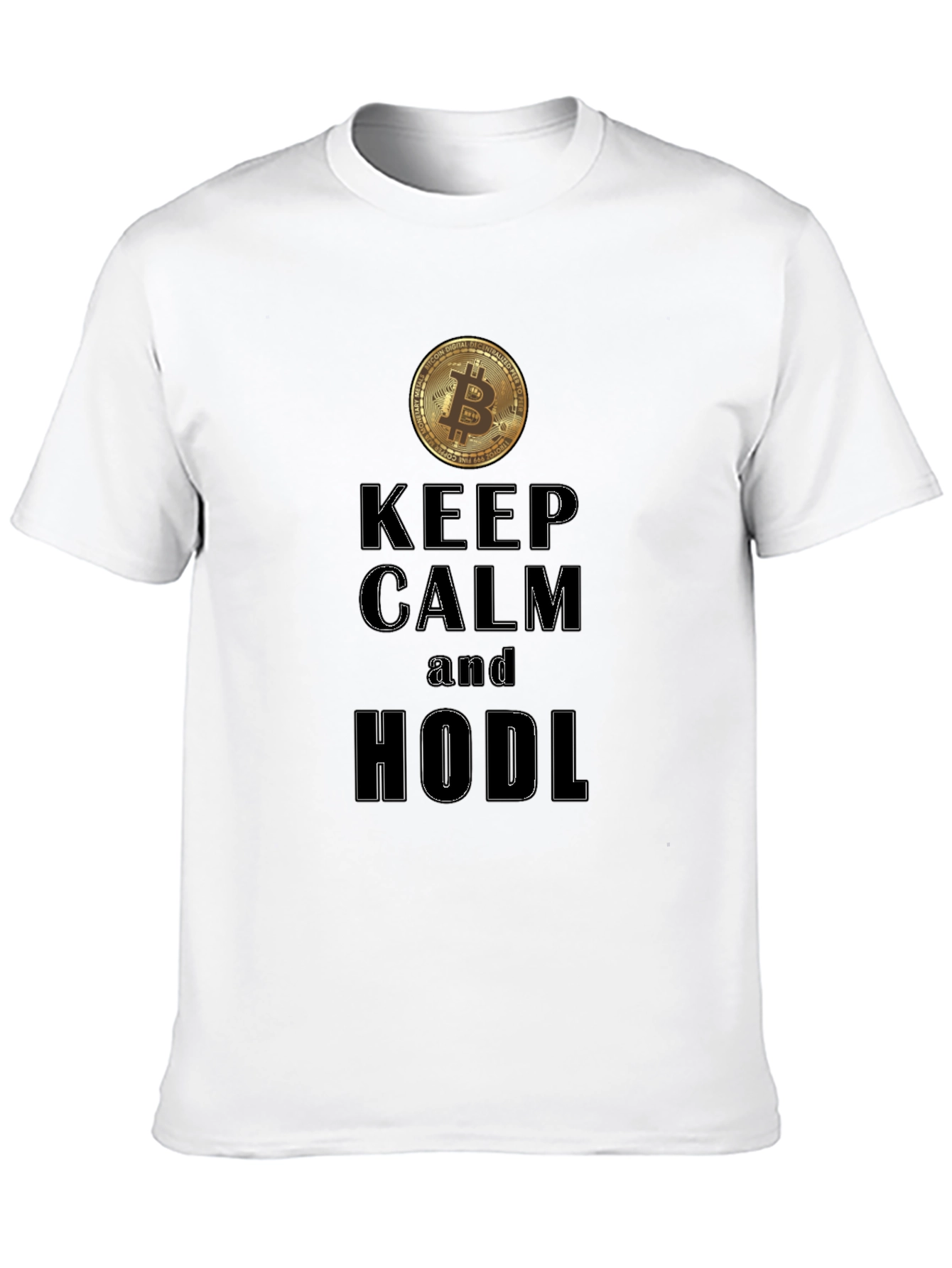 Keep Calm HODL Bitcoin Graphic Tee