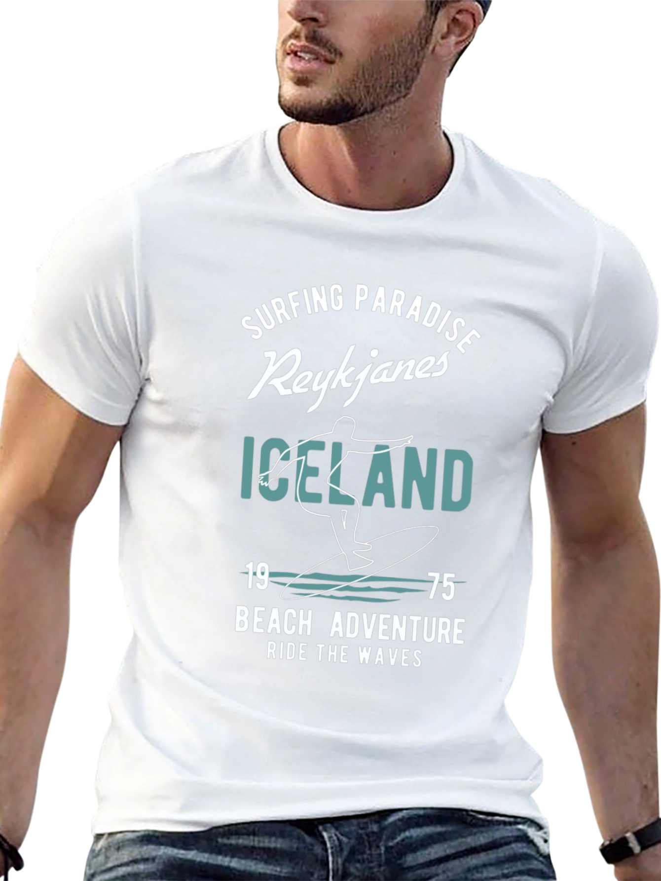 Reykjanes Iceland Surfing Adventure Tee
