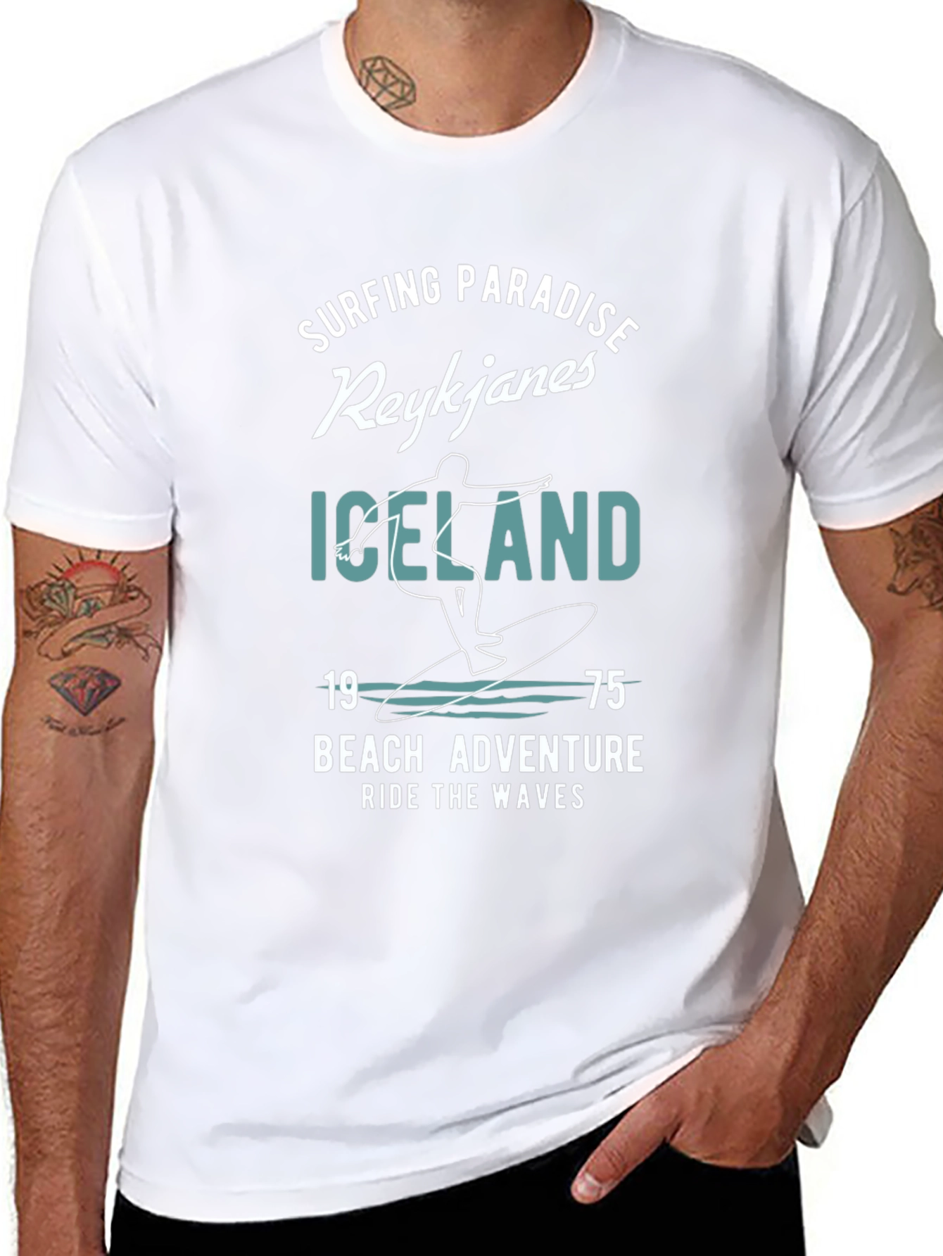 Reykjanes Iceland Surfing Adventure Tee