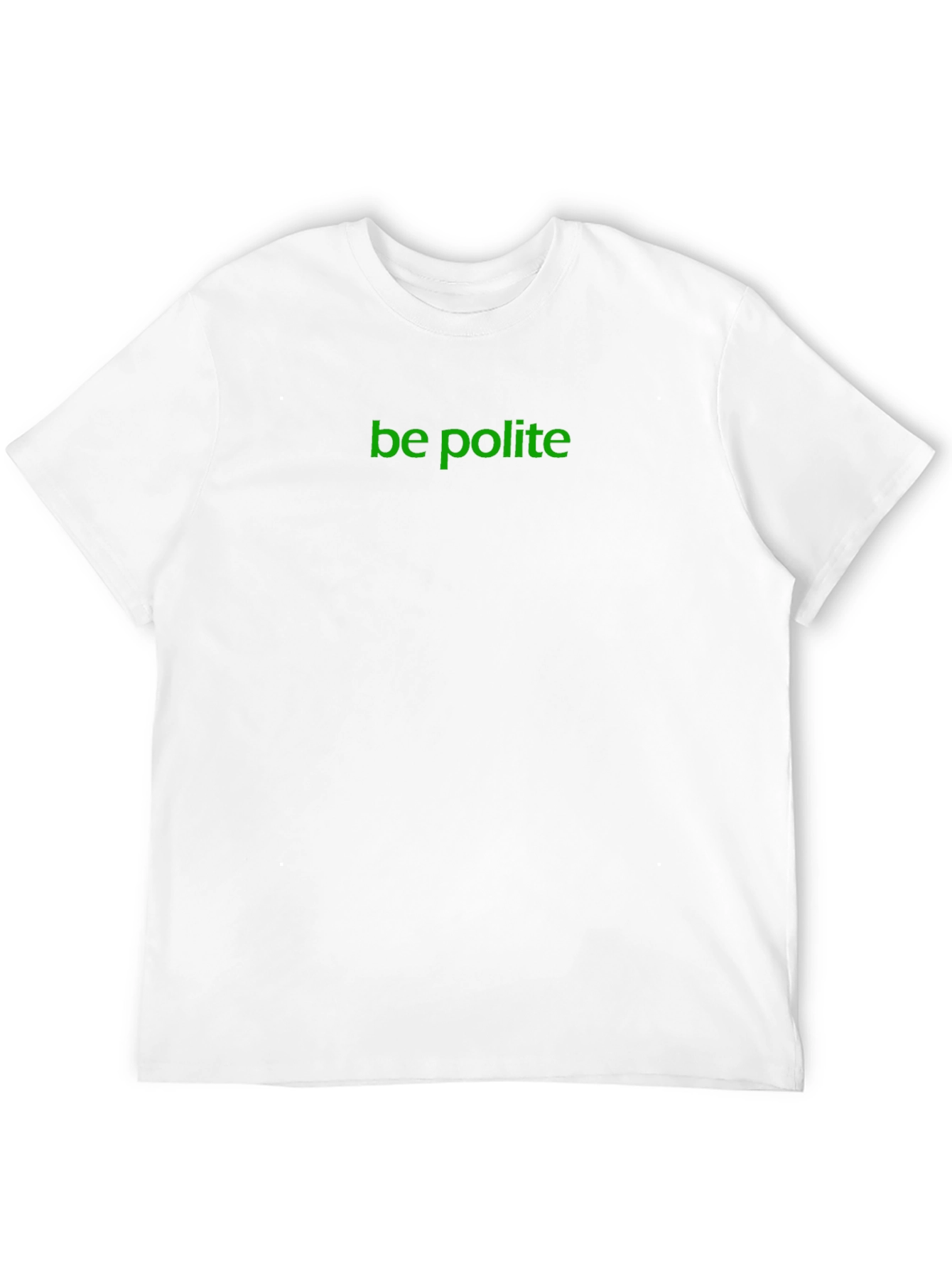 Be Polite Graphic Tee - Soft Black Cotton T-Shirt