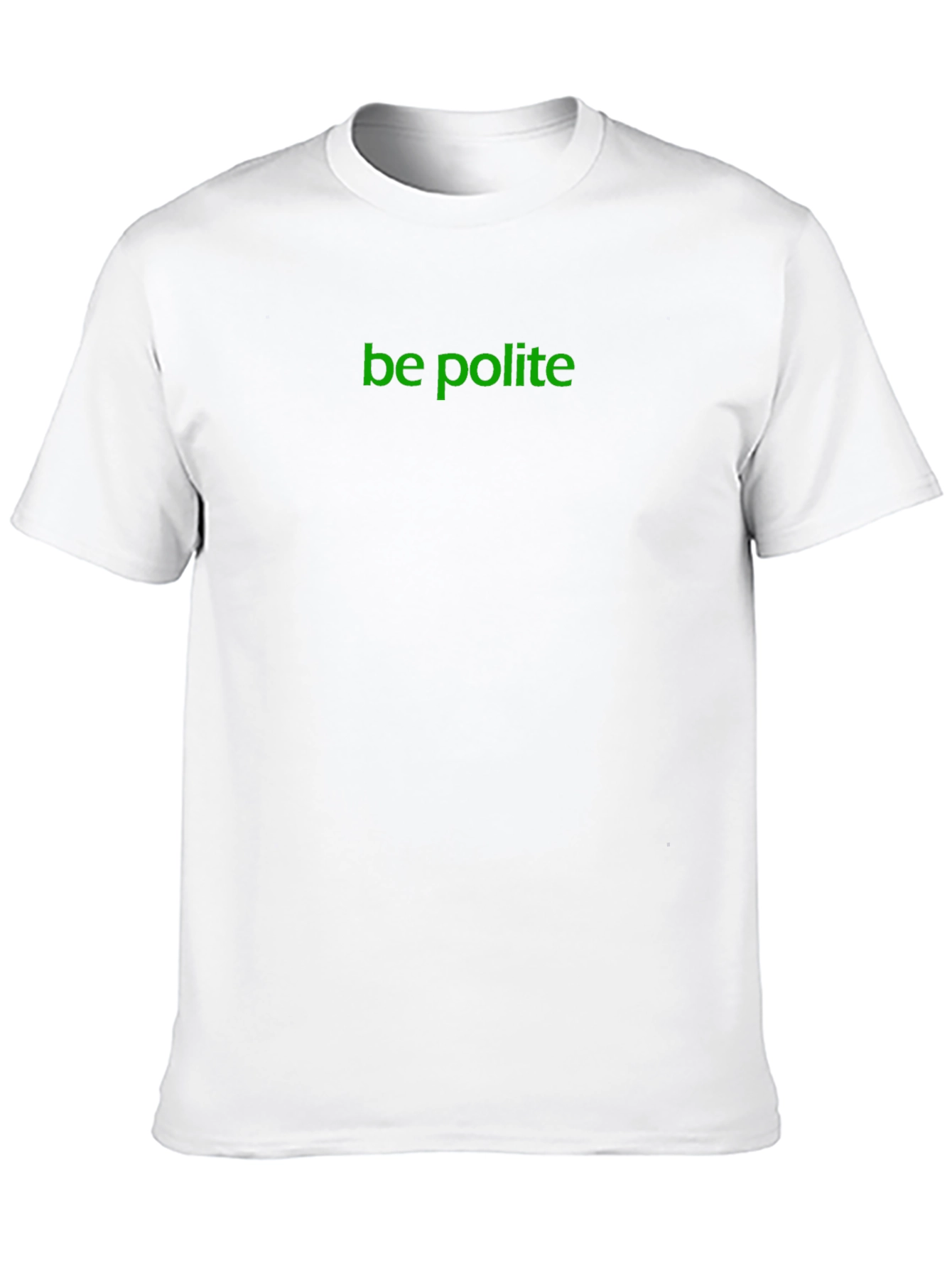 Be Polite Graphic Tee - Soft Black Cotton T-Shirt