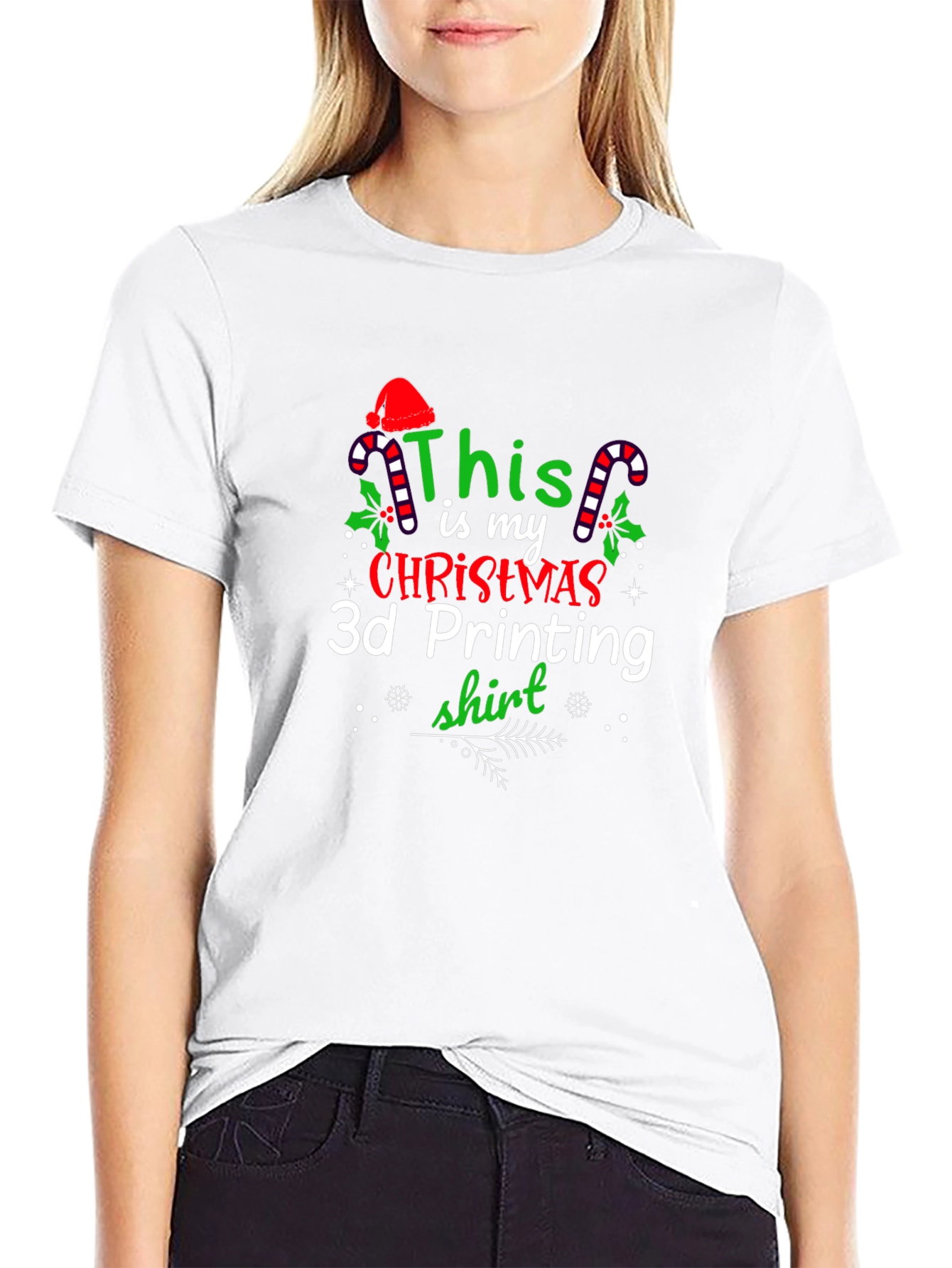 Christmas 3D Printing T-Shirt