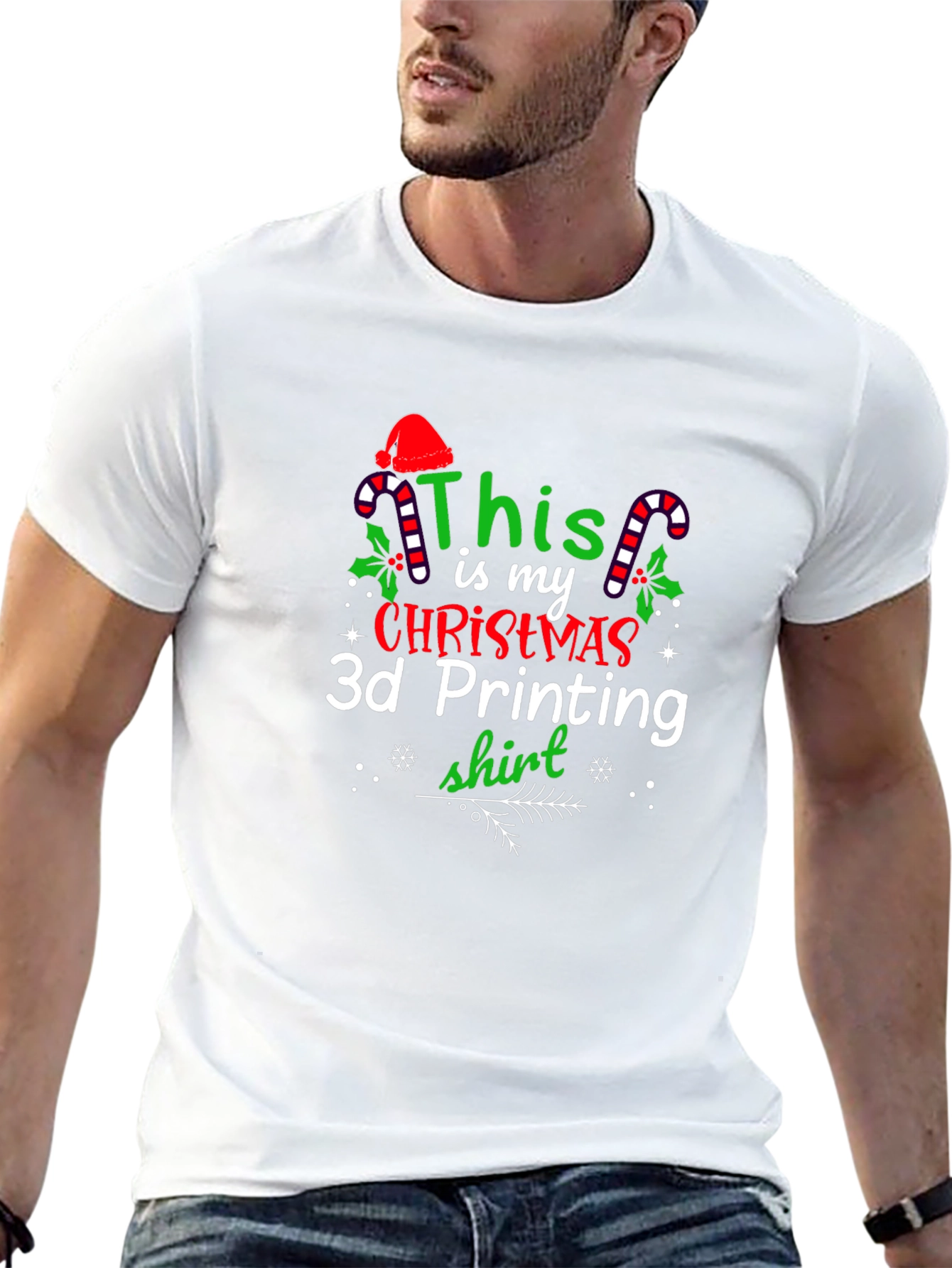 Christmas 3D Printing T-Shirt
