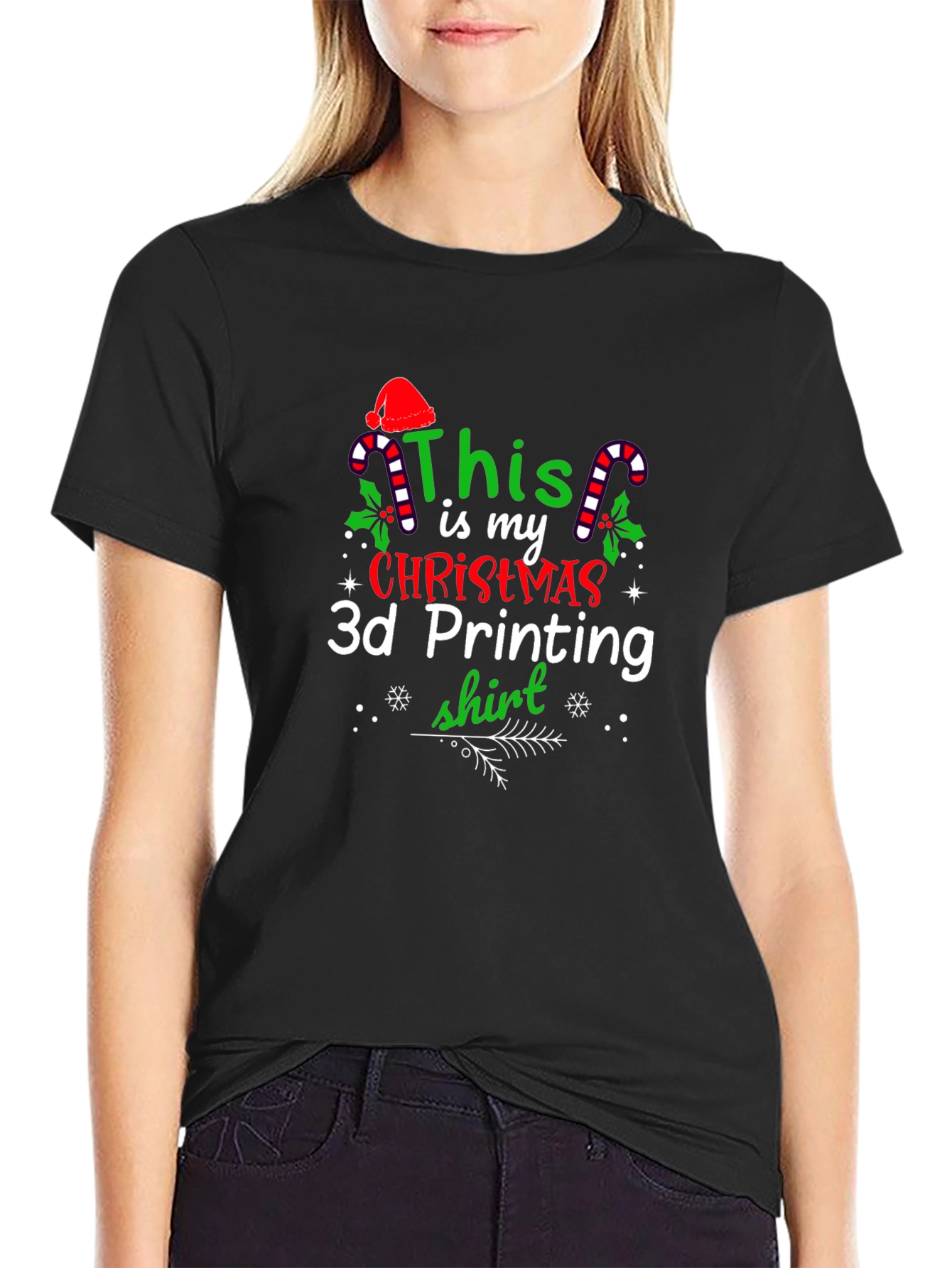 Christmas 3D Printing T-Shirt