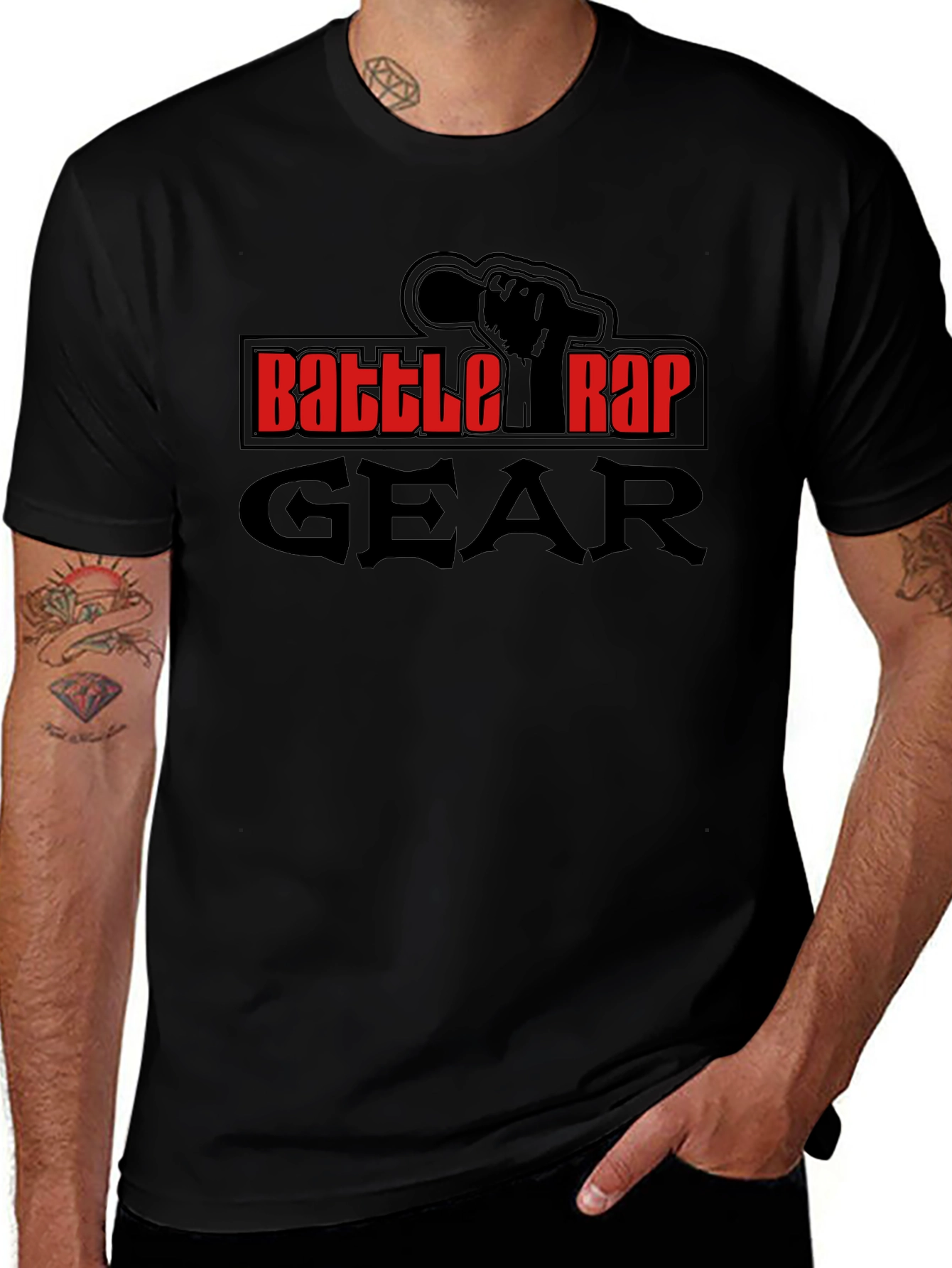 Battle Rap Gear T-Shirt - Black Graphic Tee