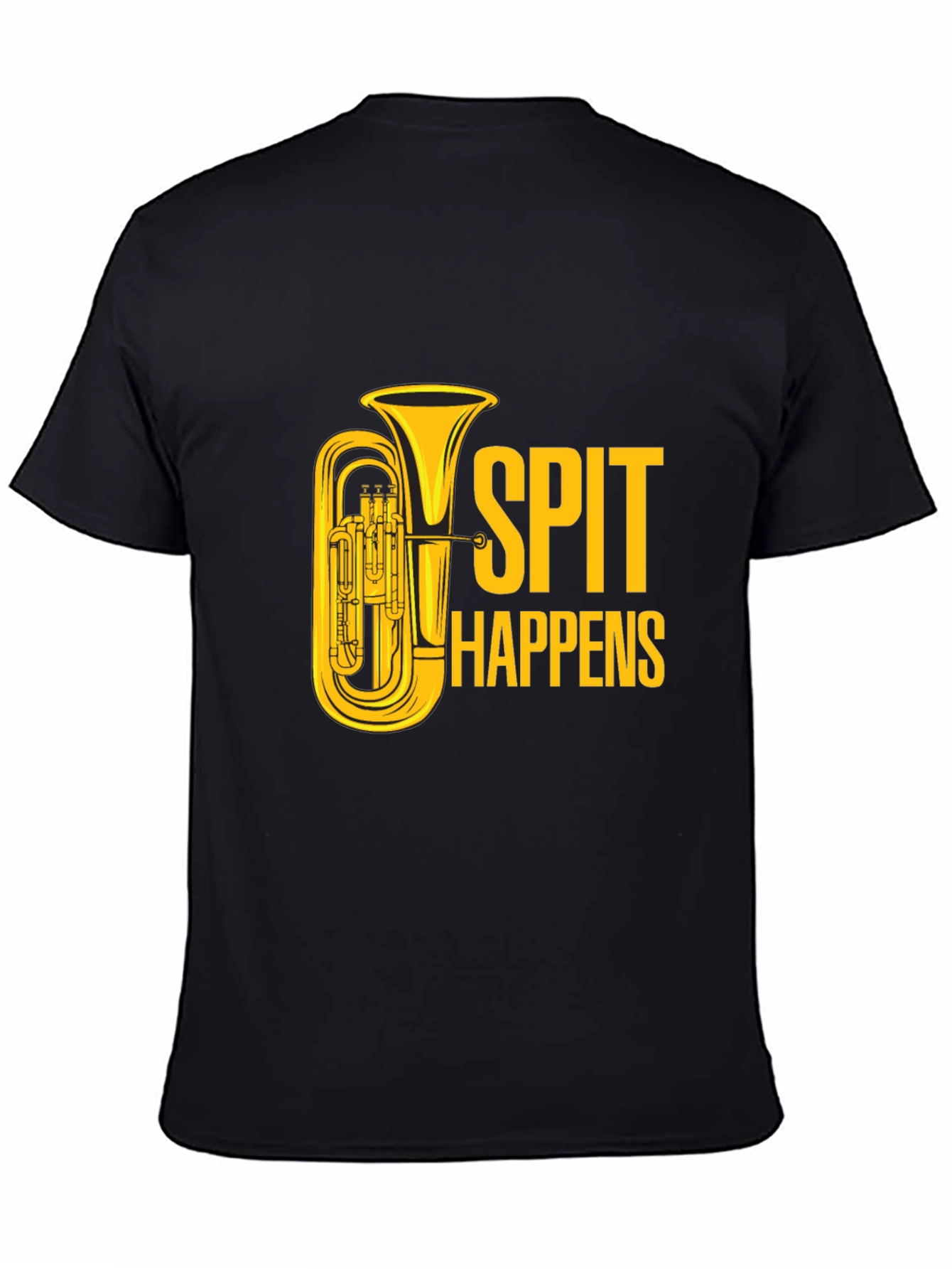 Spit Happens Tuba T-Shirt - Musician Humor Tee