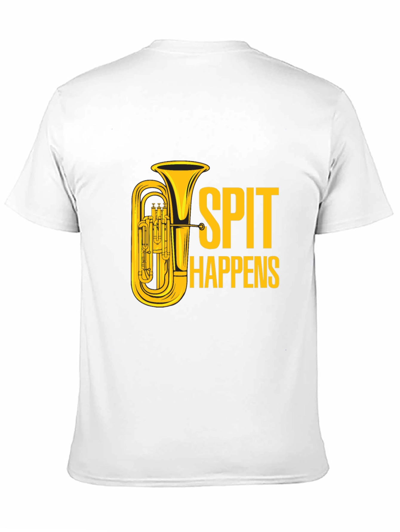 Spit Happens Tuba T-Shirt - Musician Humor Tee
