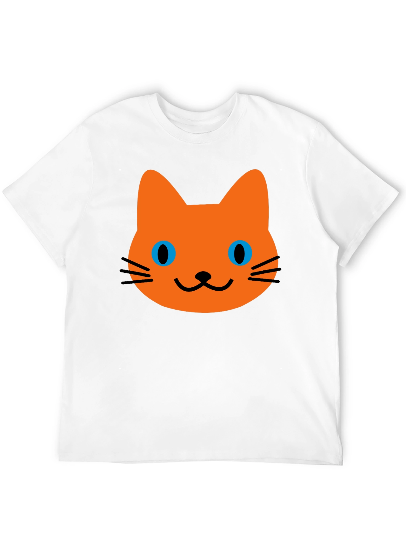 Cute Cat Graphic T-Shirt - Mens Black Tee