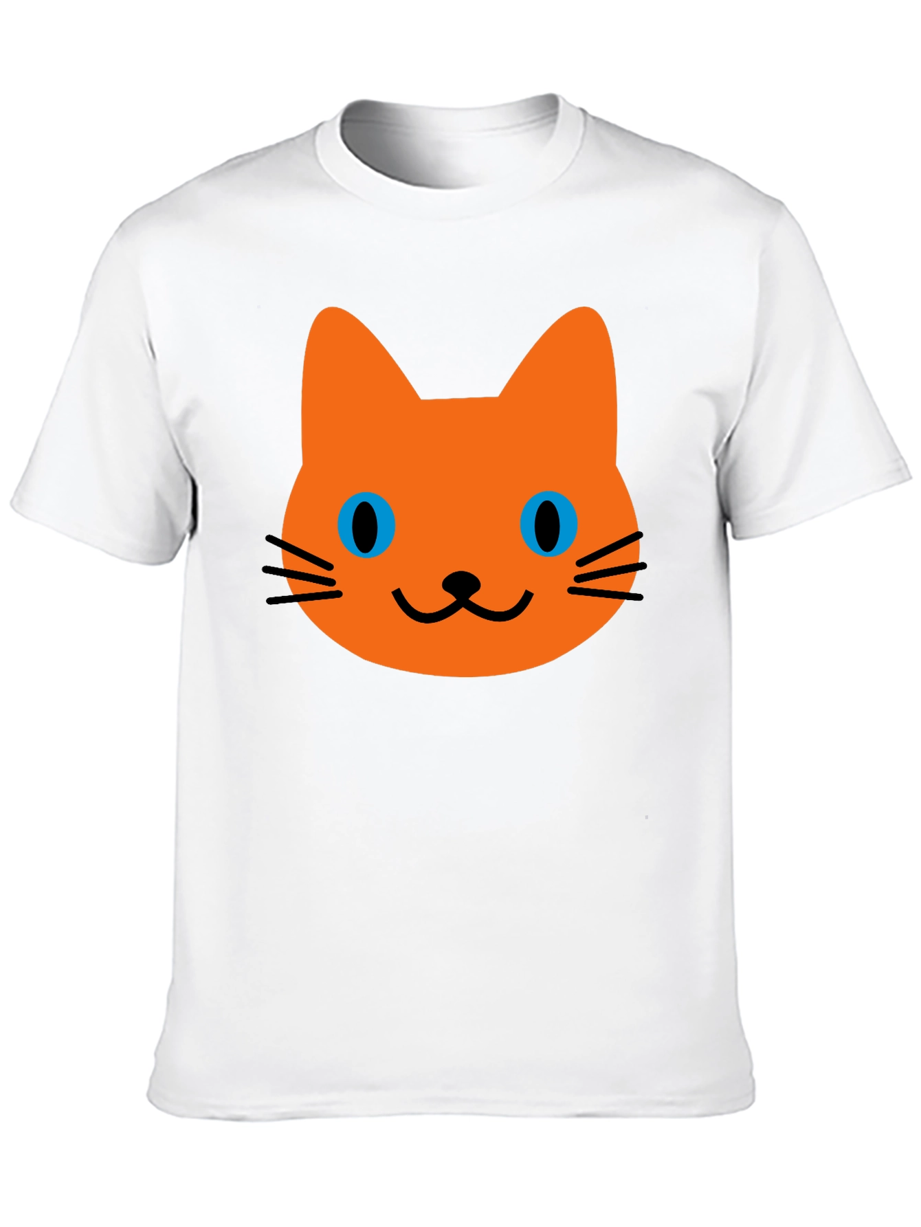 Cute Cat Graphic T-Shirt - Mens Black Tee