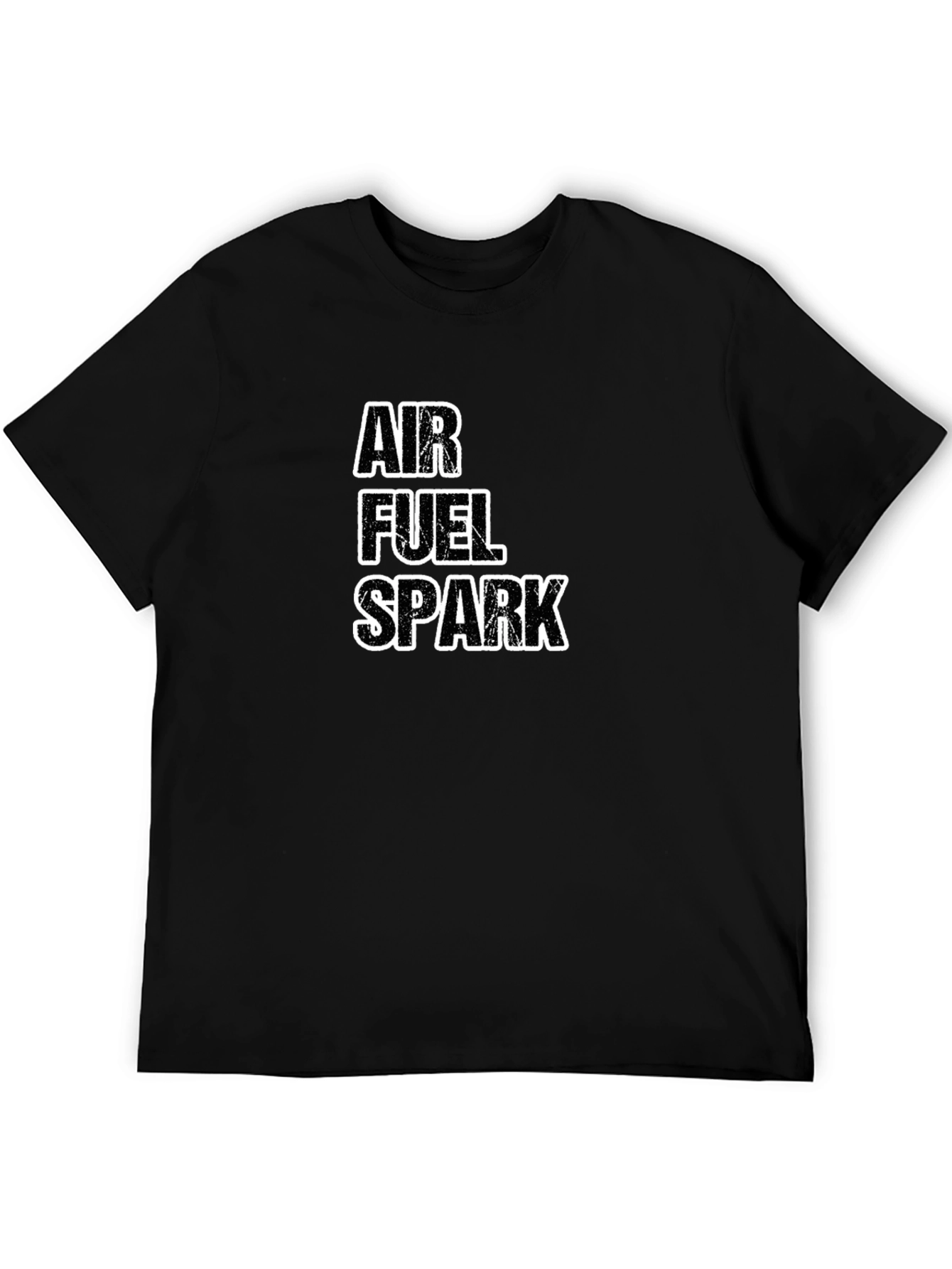 Air Fuel Spark Black Graphic Tee