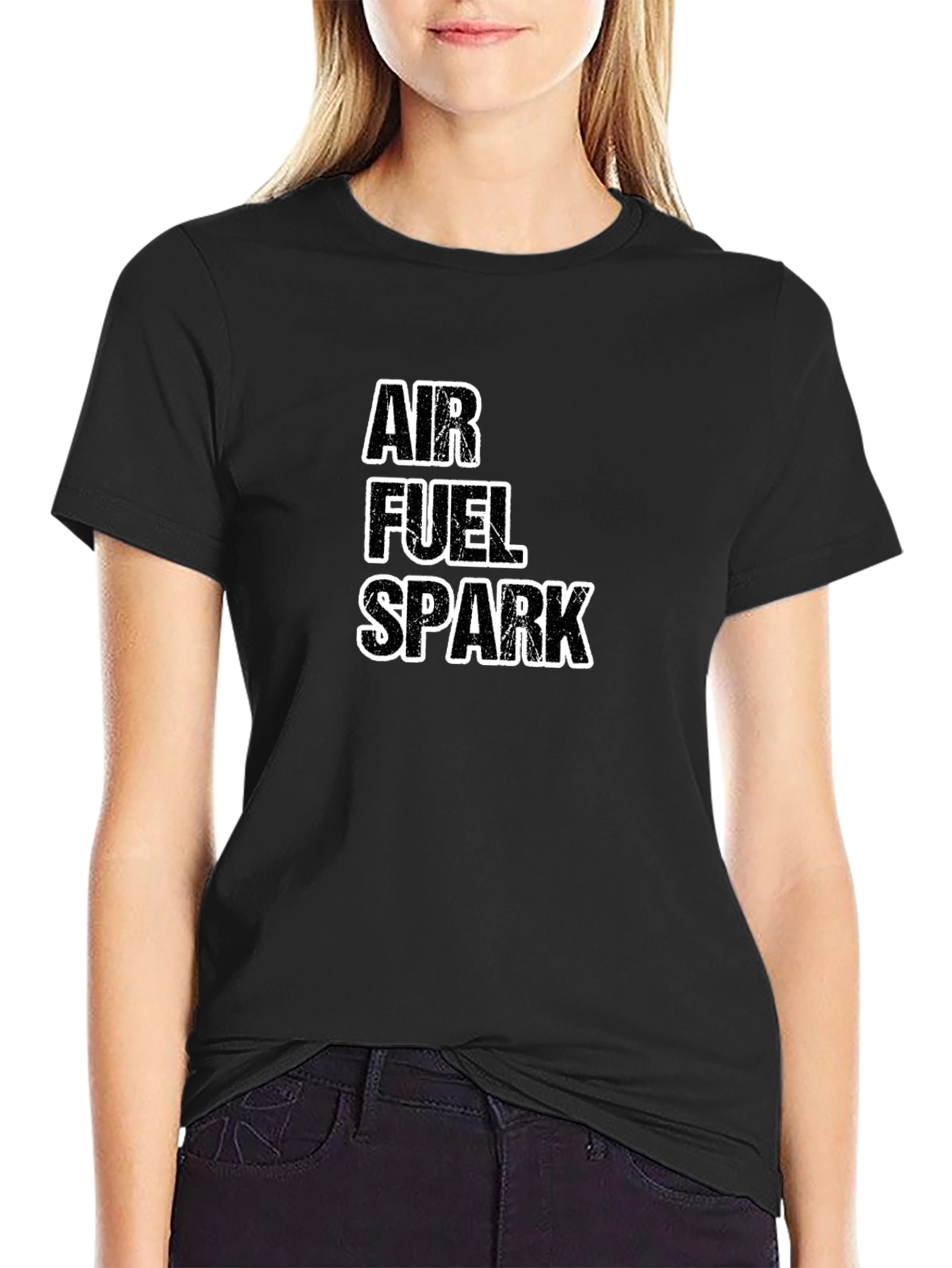 Air Fuel Spark Black Graphic Tee