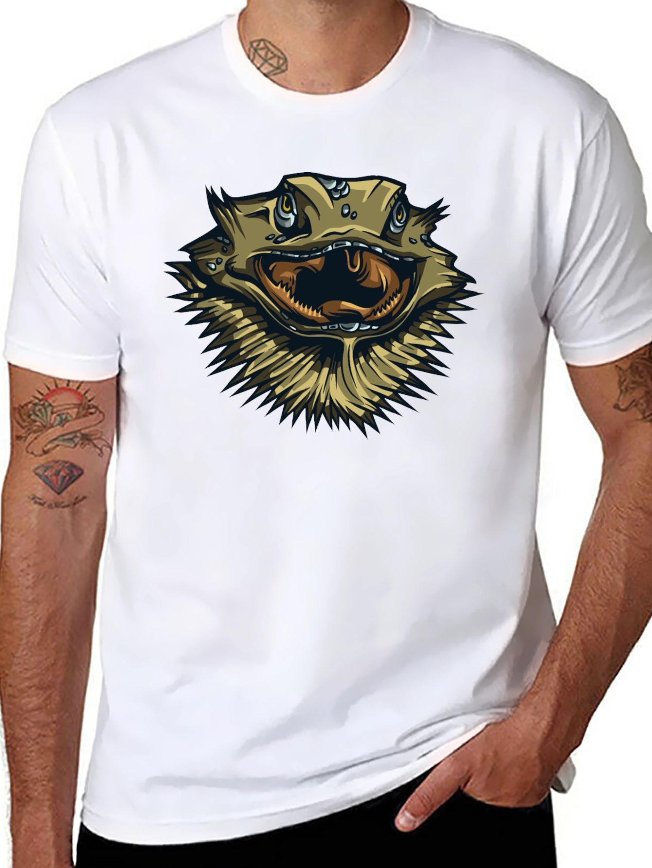 Bearded Dragon Graphic T-Shirt - Cool Reptile Design