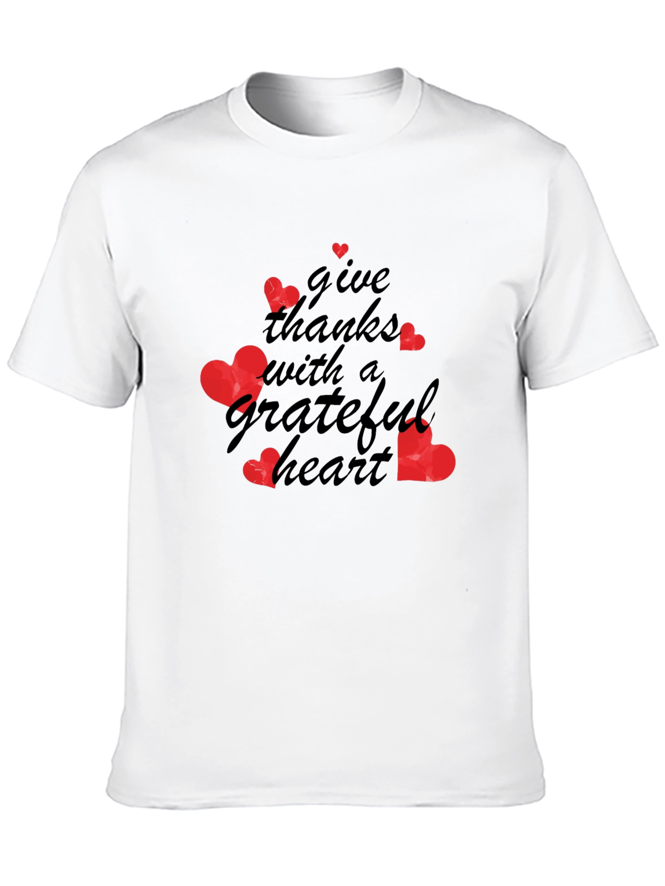 Grateful Heart Graphic Tee - Thanksgiving Shirt