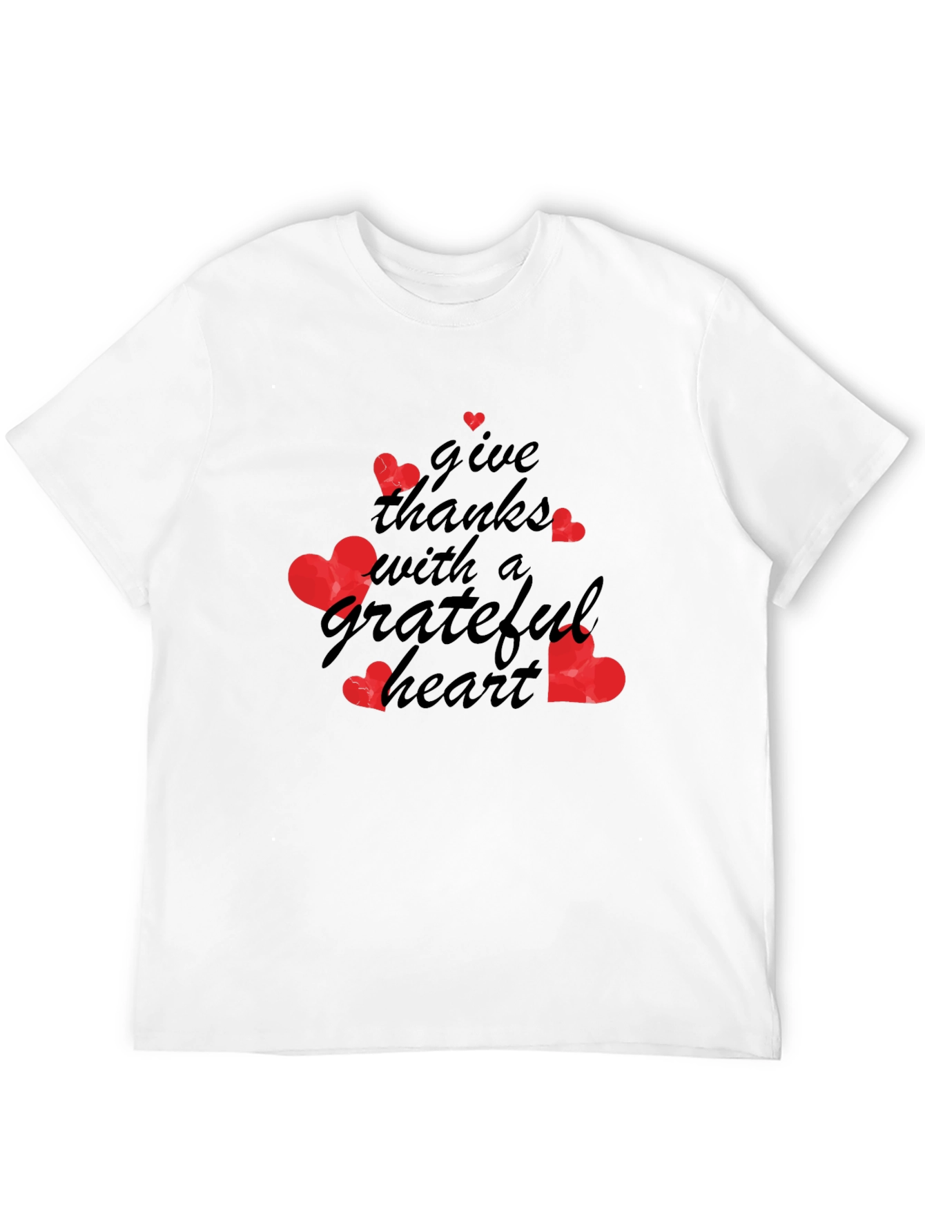 Grateful Heart Graphic Tee - Thanksgiving Shirt