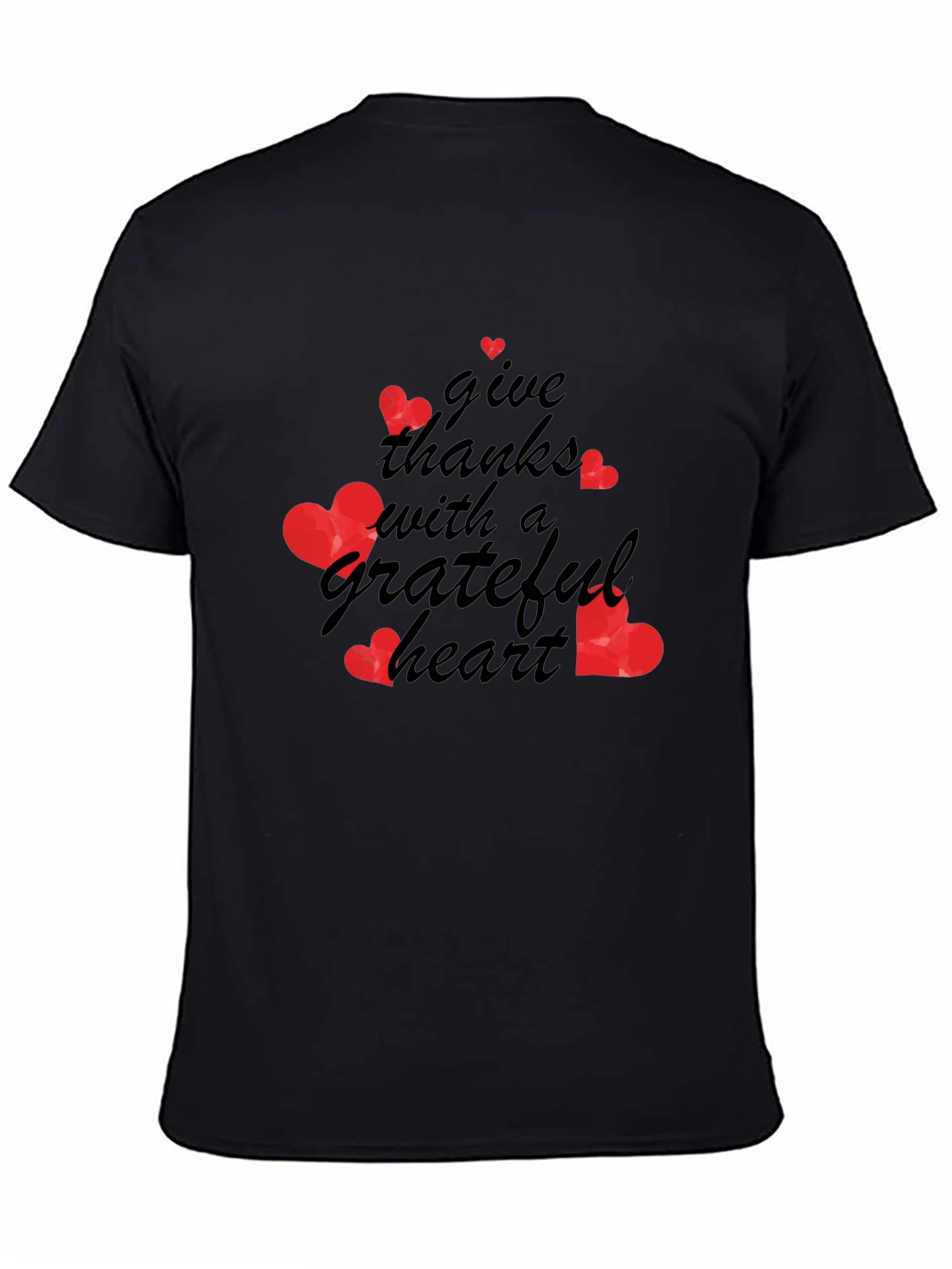 Grateful Heart Graphic Tee - Thanksgiving Shirt