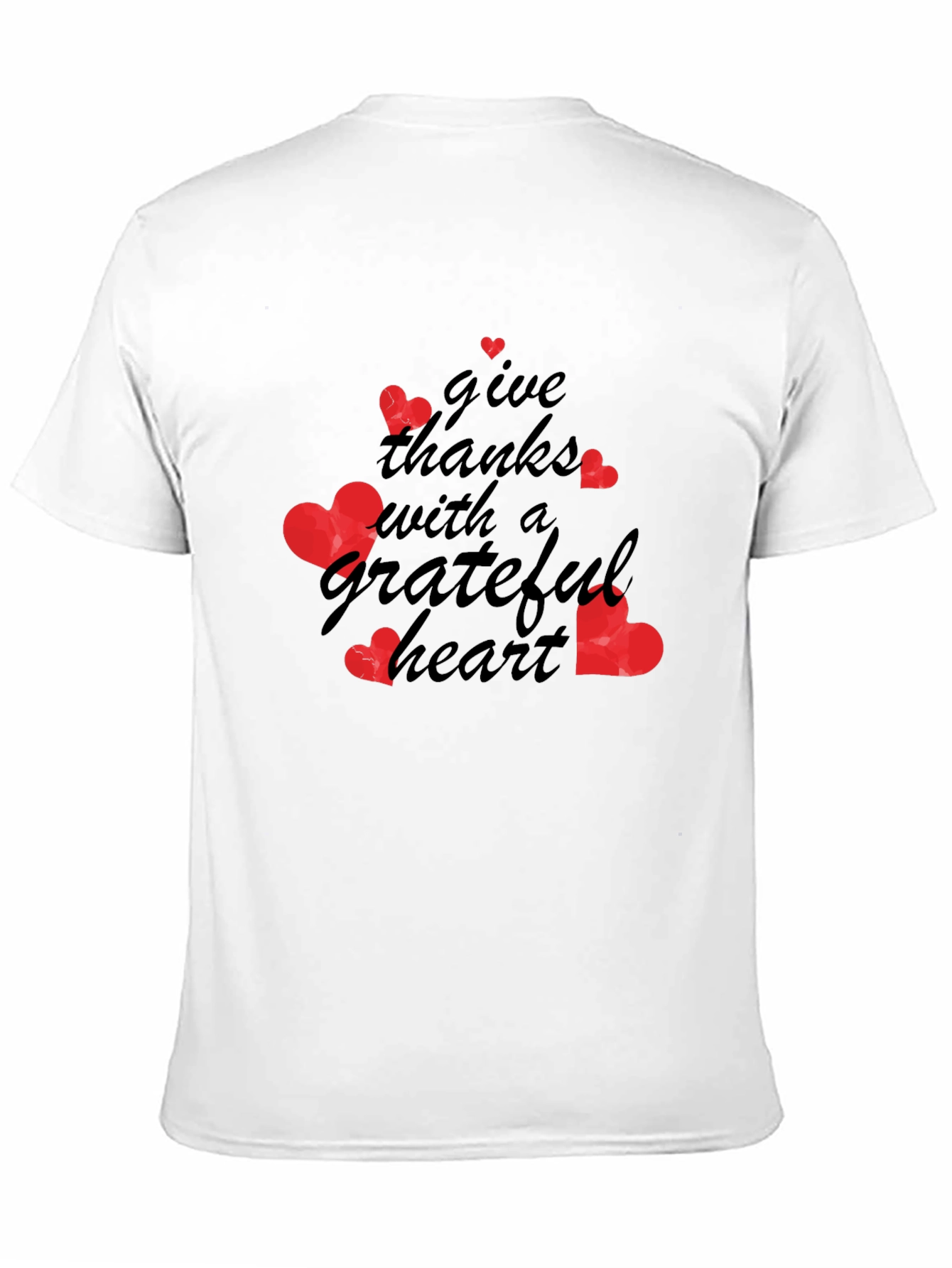 Grateful Heart Graphic Tee - Thanksgiving Shirt