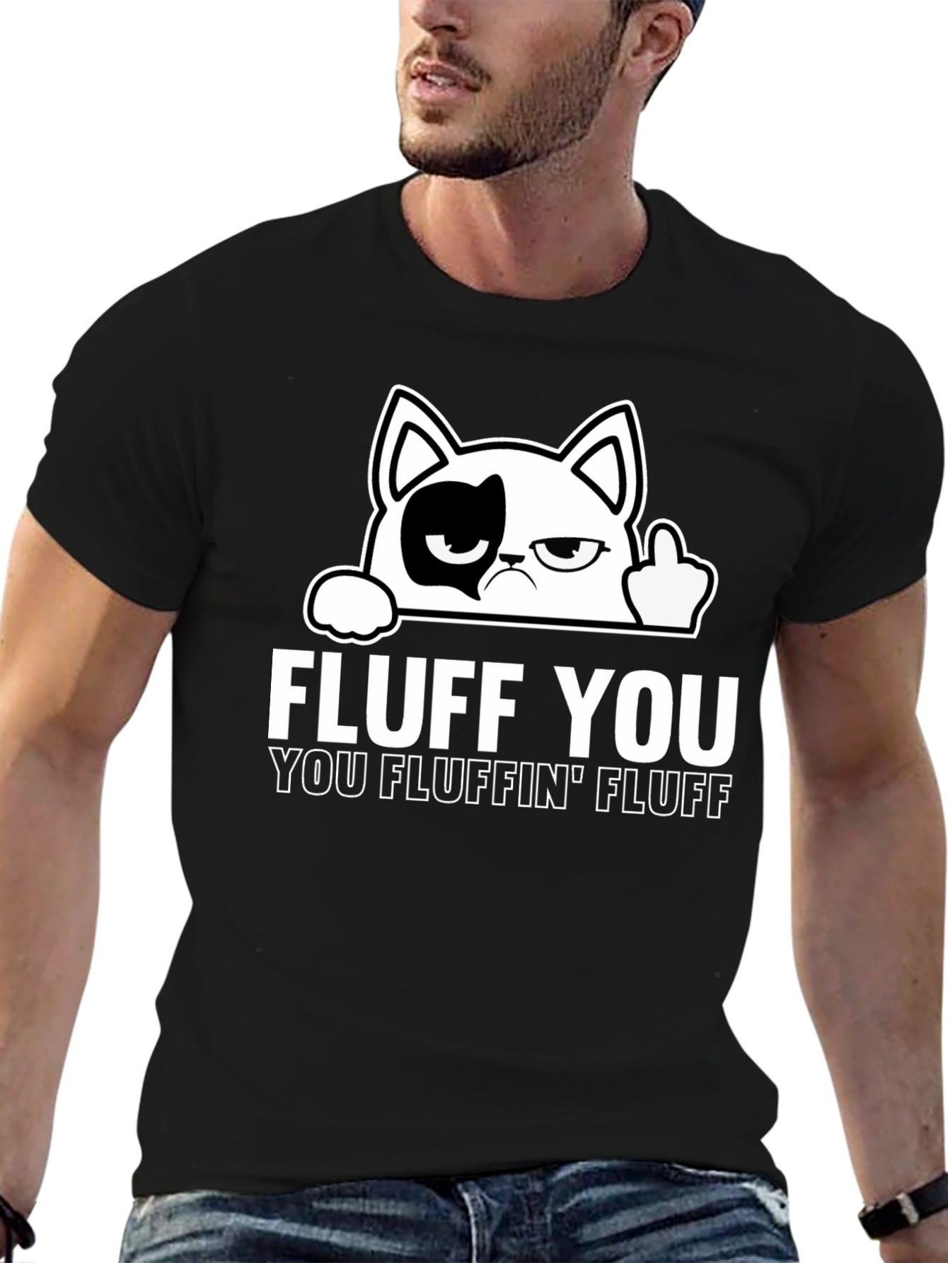Fluff You Cat T-Shirt - Funny Graphic Tee