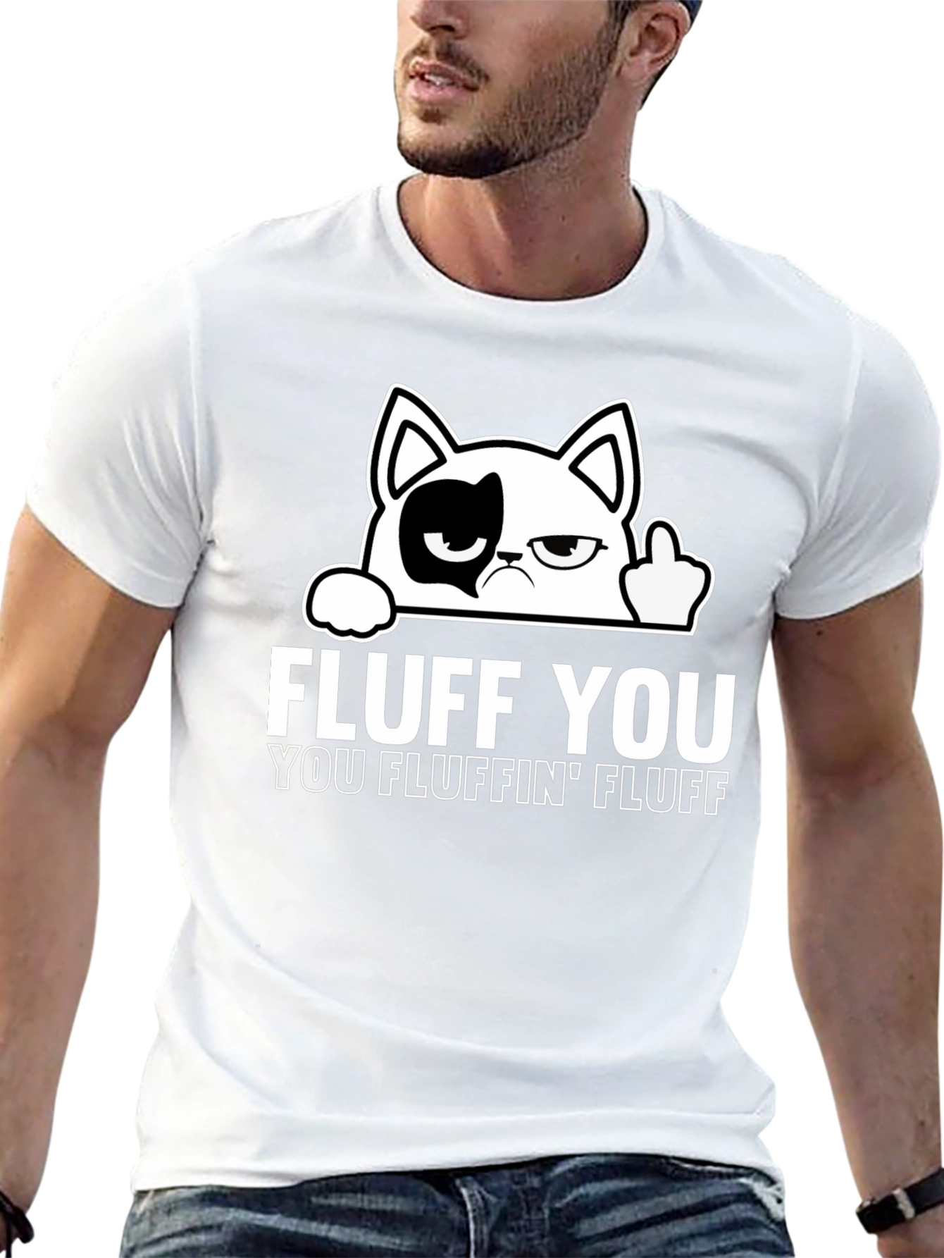 Fluff You Cat T-Shirt - Funny Graphic Tee