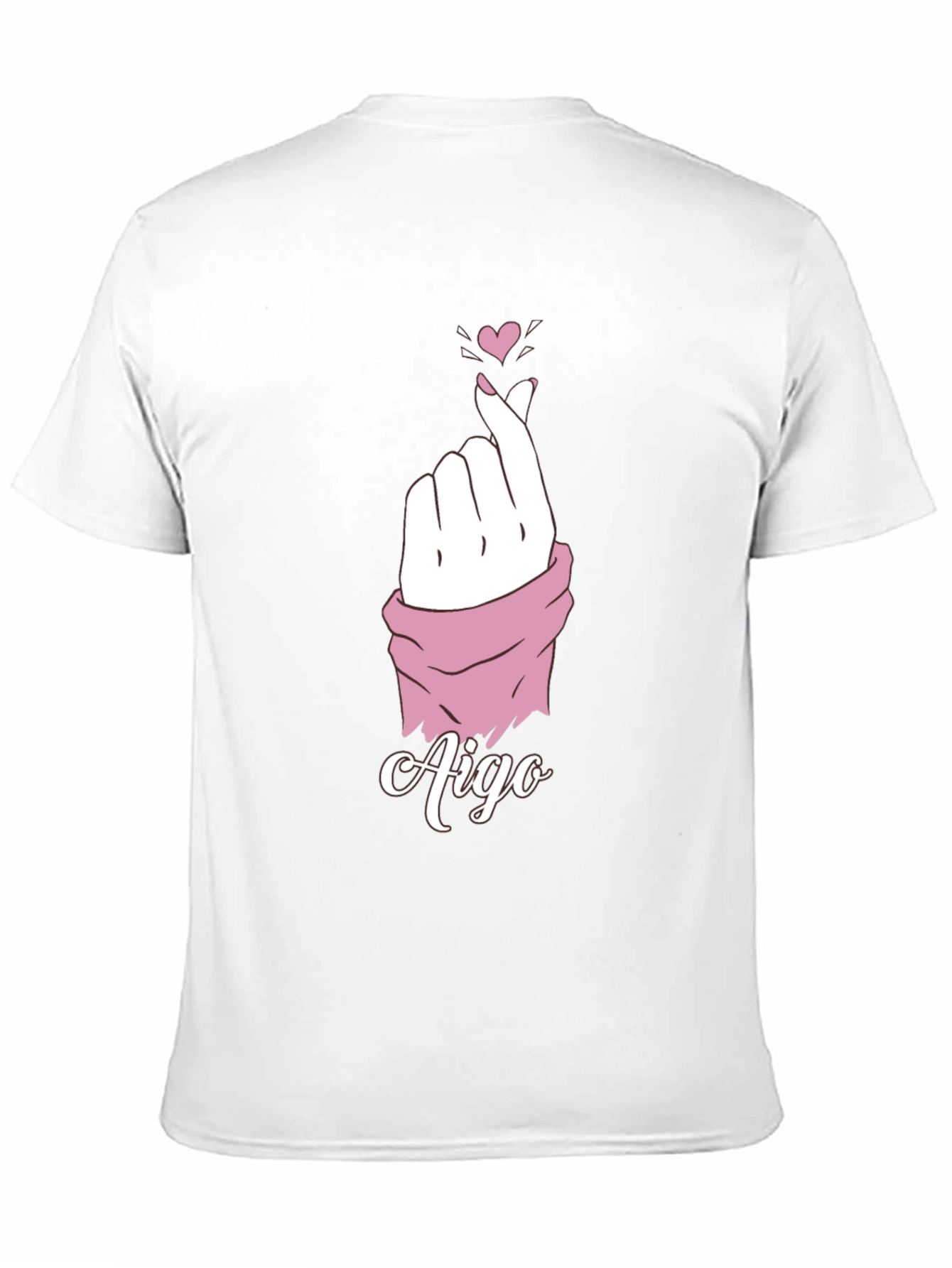 Aigo Heart Fingers Black T-Shirt