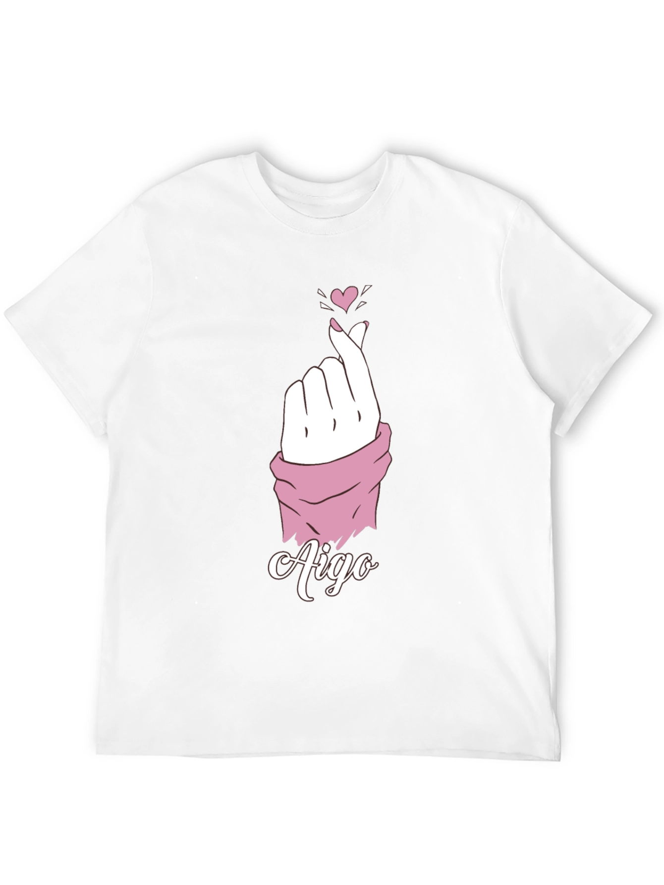 Aigo Heart Fingers Black T-Shirt