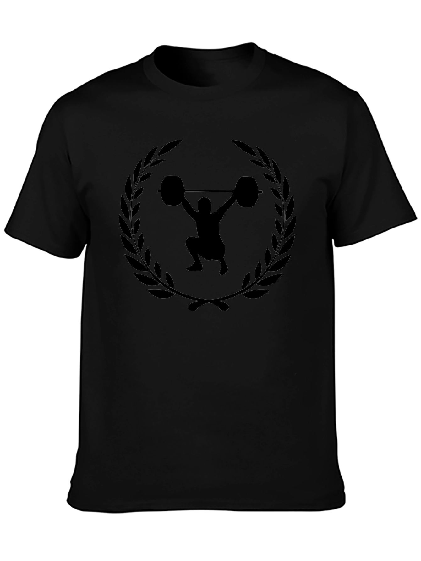 Weightlifting Laurel Black T-Shirt
