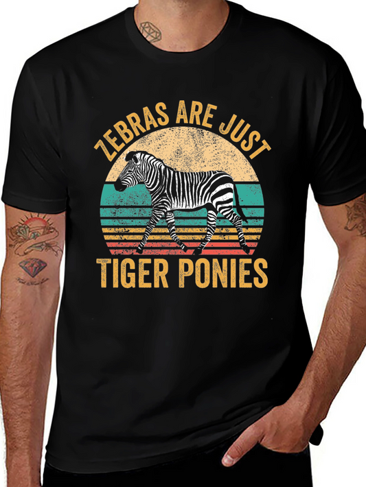 Zebras Are Just Tiger Ponies Graphic Tee
