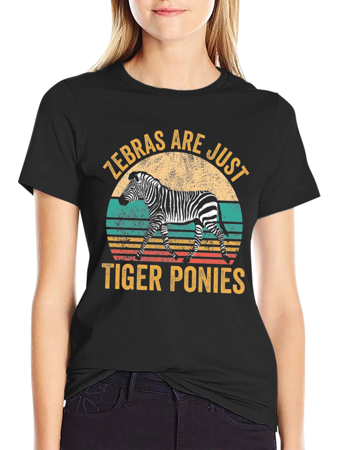 Zebras Are Just Tiger Ponies Graphic Tee