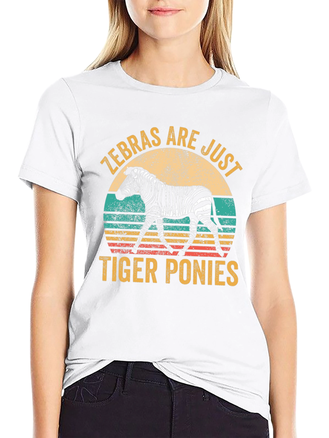 Zebras Are Just Tiger Ponies Graphic Tee