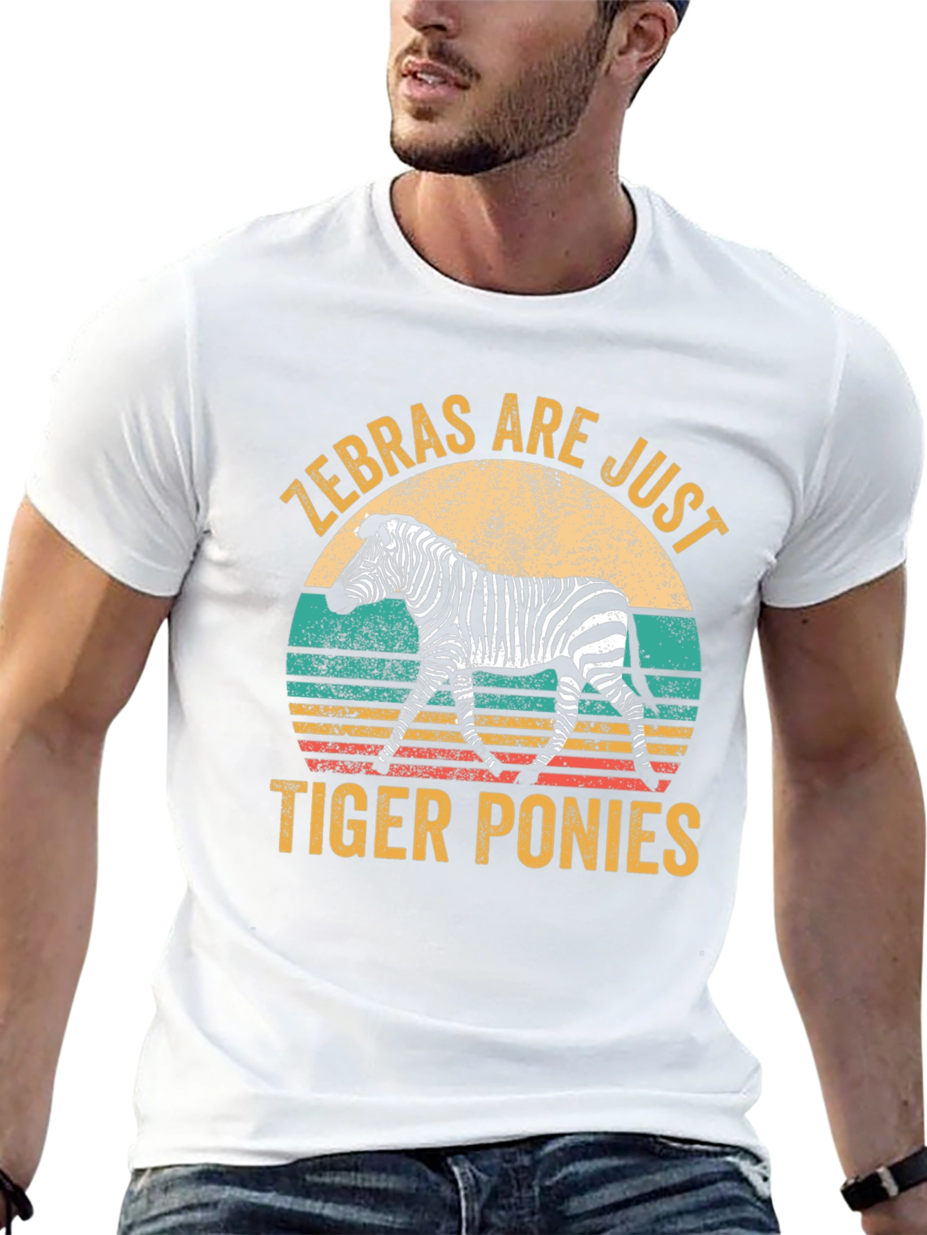 Zebras Are Just Tiger Ponies Graphic Tee