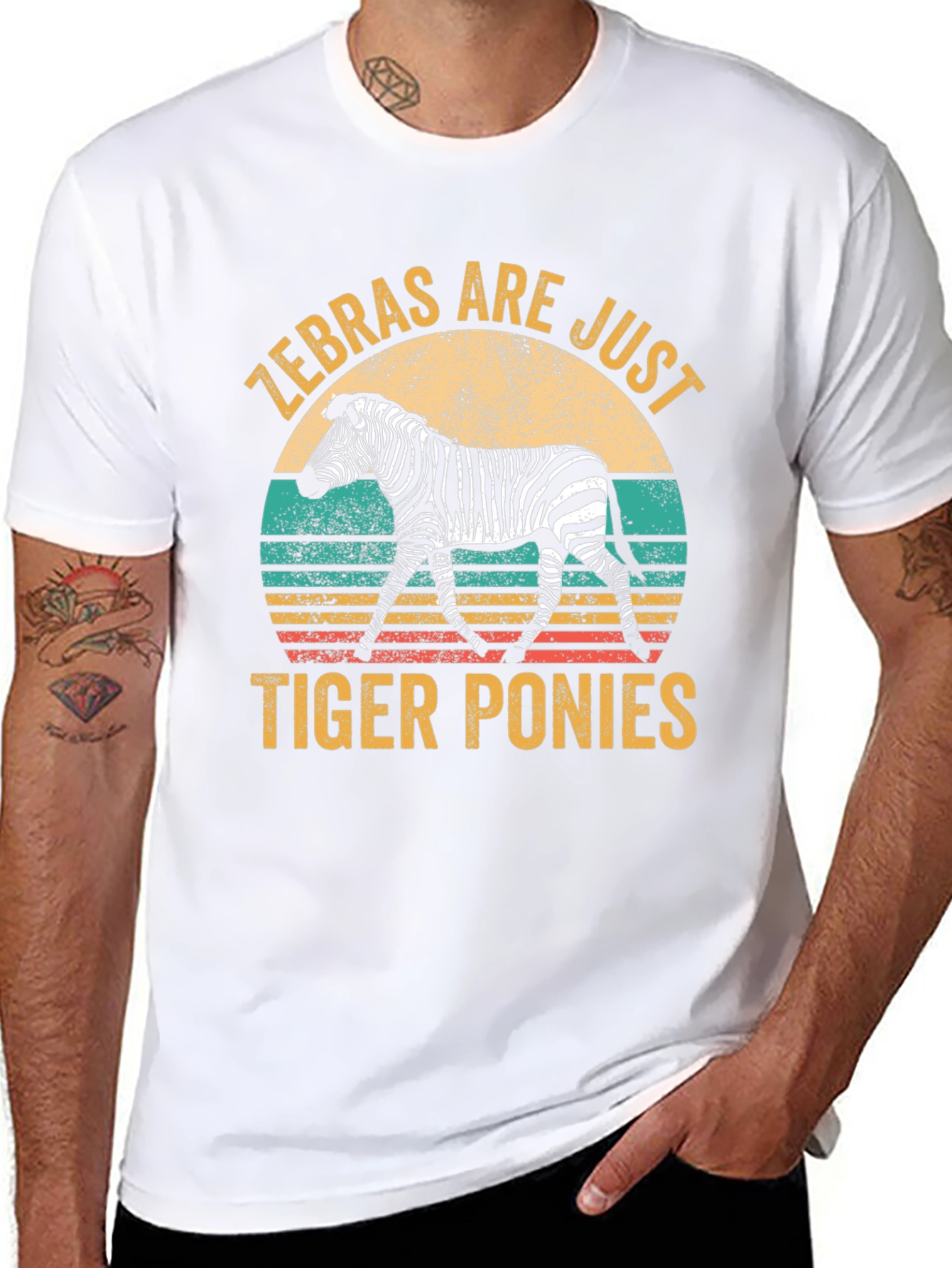 Zebras Are Just Tiger Ponies Graphic Tee