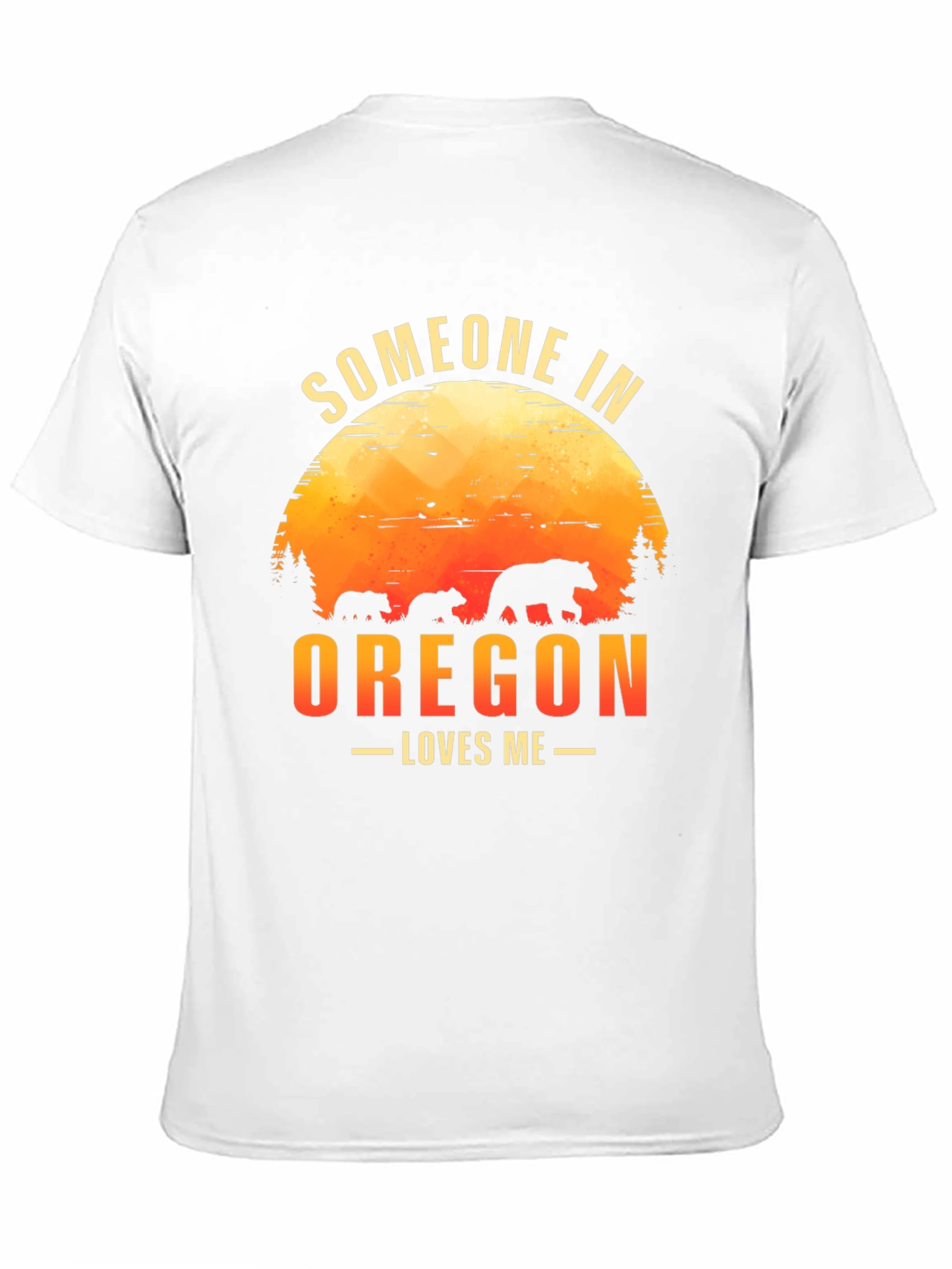 Oregon Bear Lover T-Shirt - Black Graphic Tee
