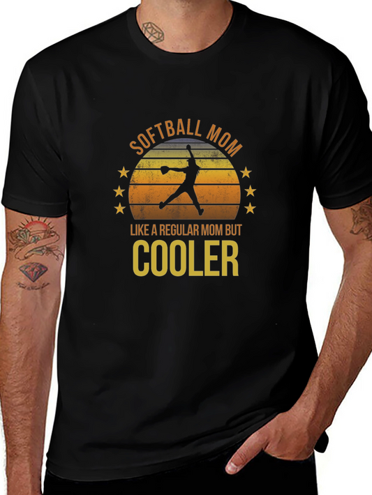 Softball Mom T-Shirt - Regular Mom But Cooler!