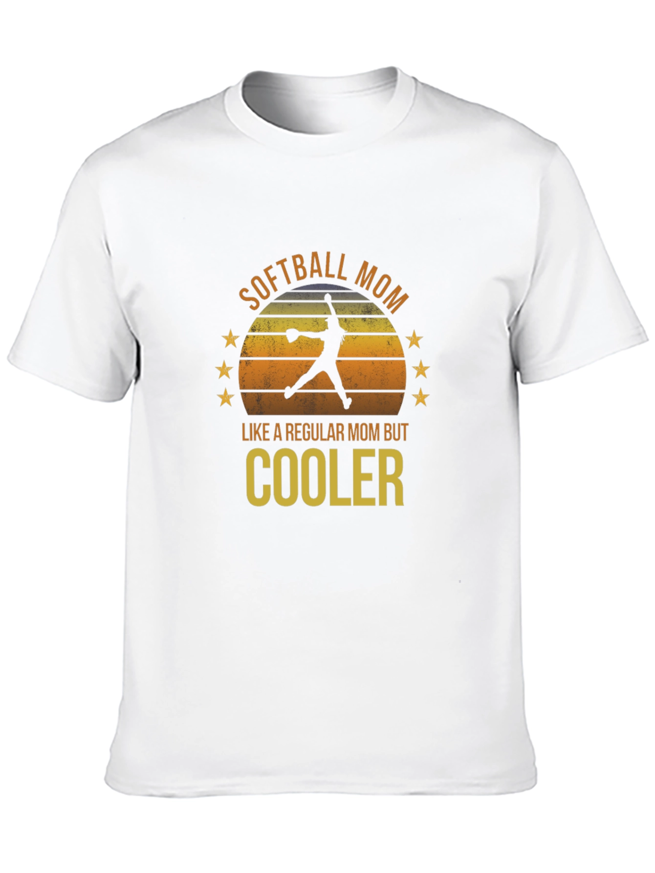 Softball Mom T-Shirt - Regular Mom But Cooler!