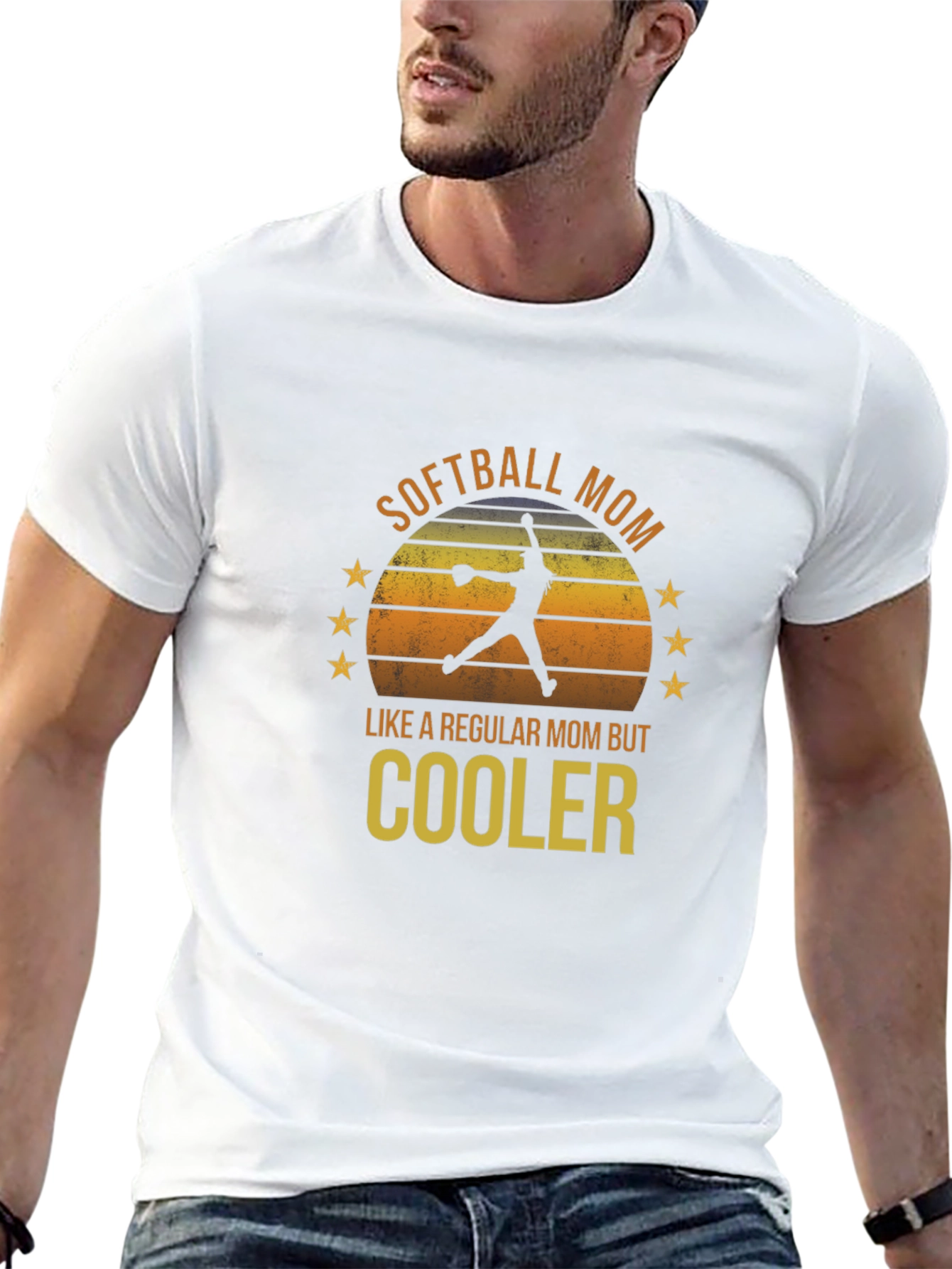 Softball Mom T-Shirt - Regular Mom But Cooler!