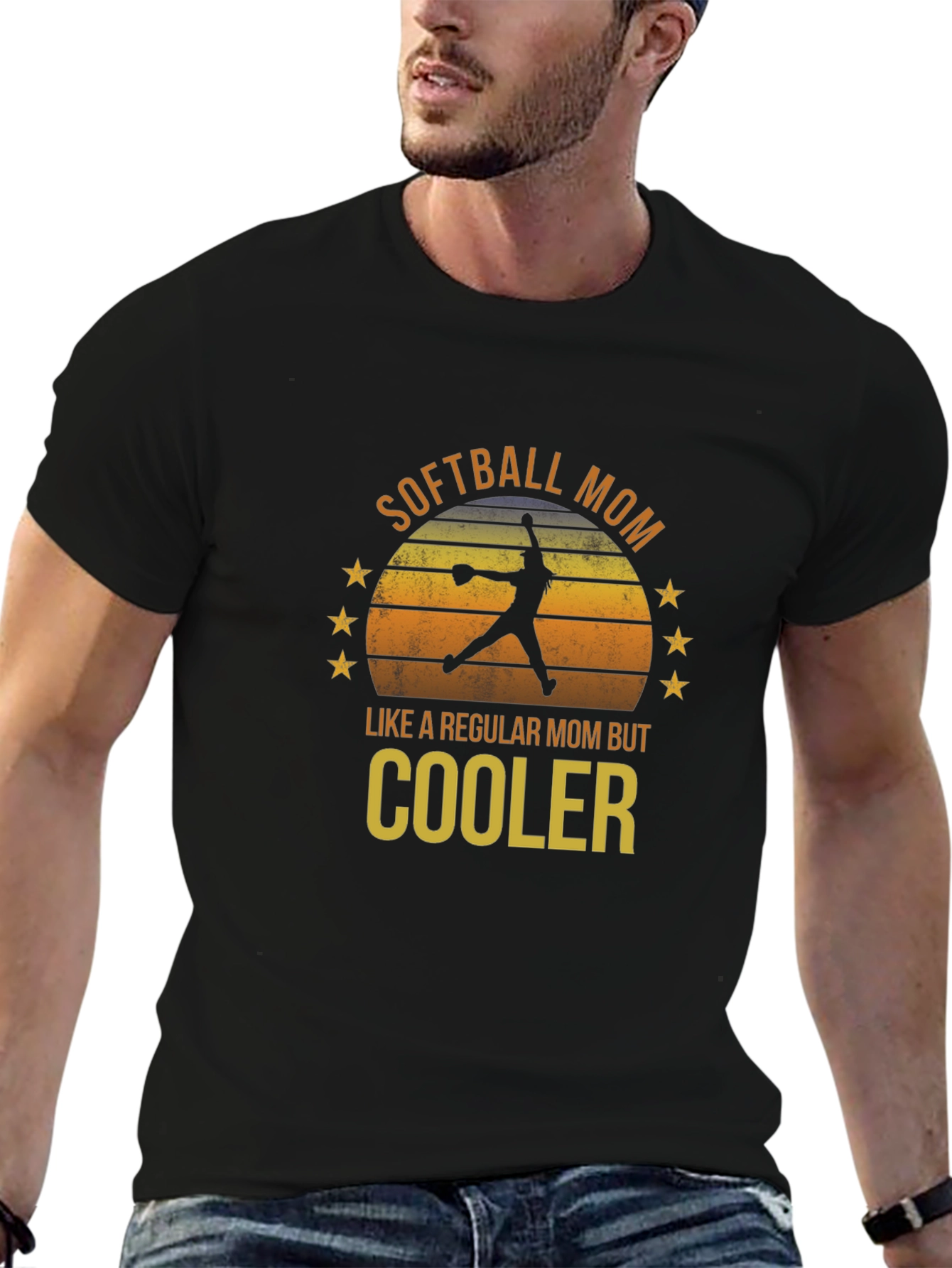Softball Mom T-Shirt - Regular Mom But Cooler!